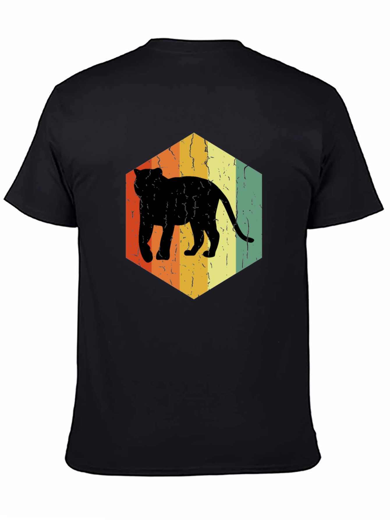 Vintage Cat Silhouette Graphic Tee