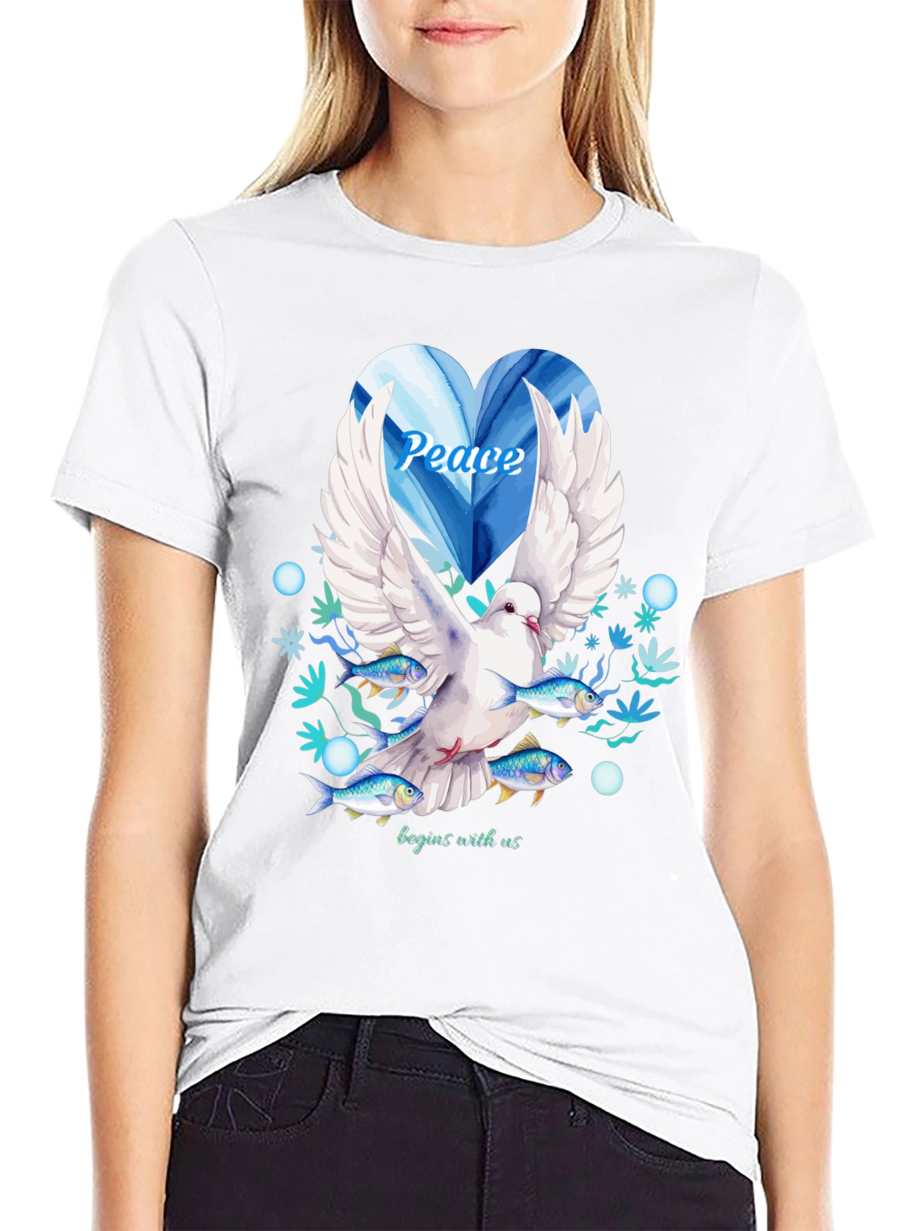 Peace Dove Graphic Tee - Begins With Us