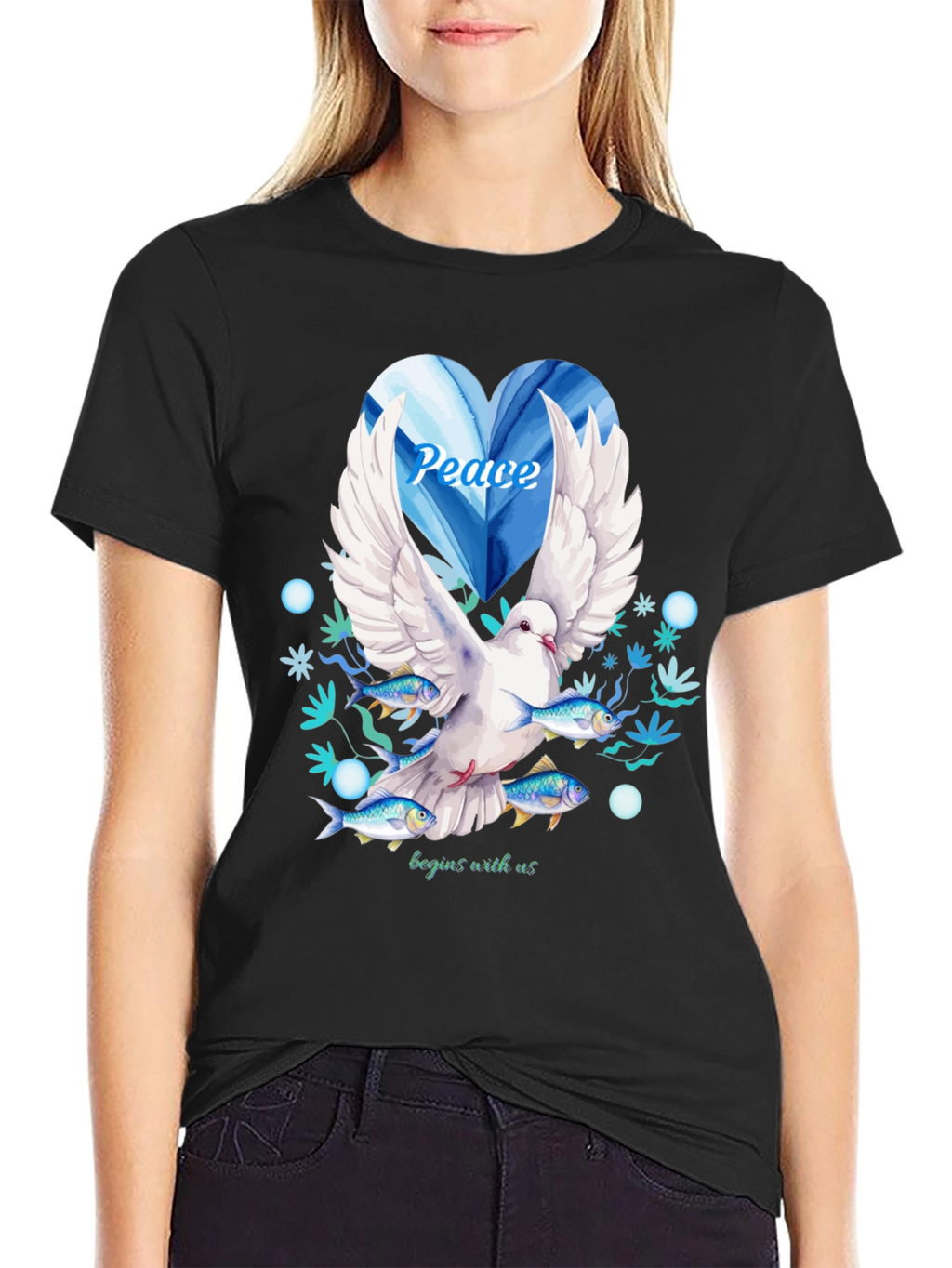 Peace Dove Graphic Tee - Begins With Us