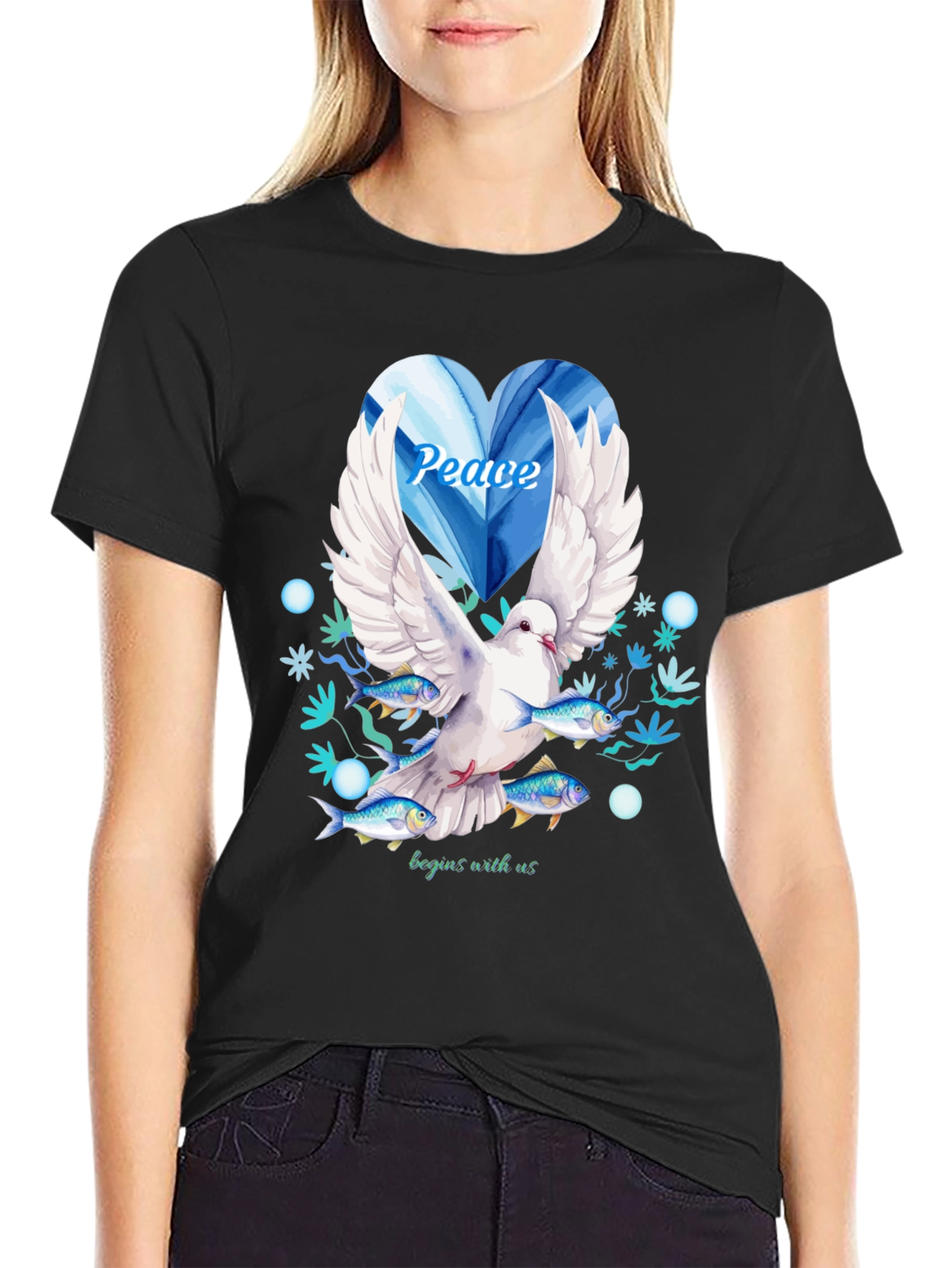 Peace Dove Graphic Tee - Begins With Us