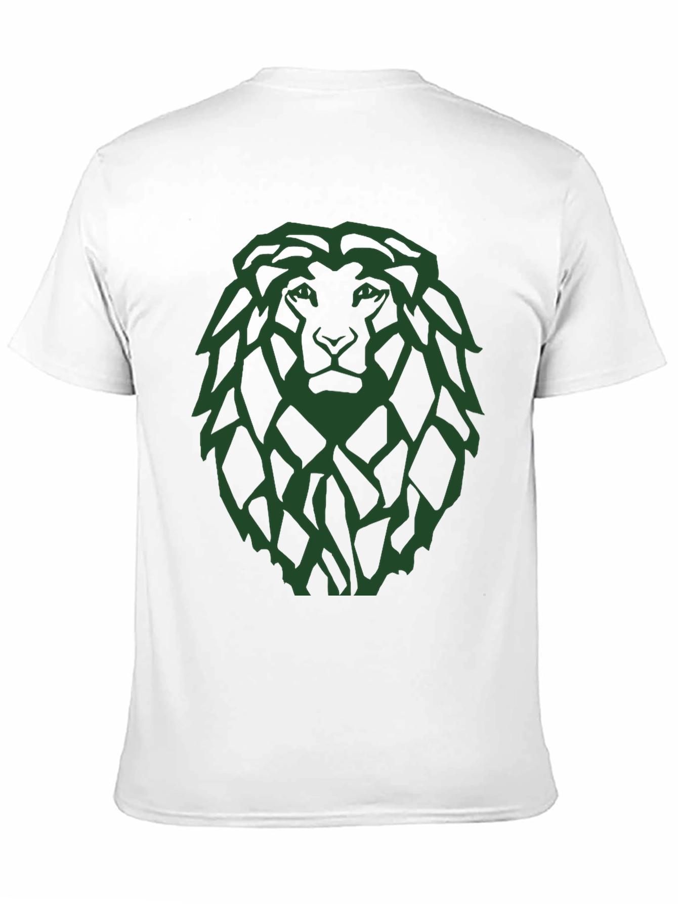 Lion Graphic Tee - Modern Green Print