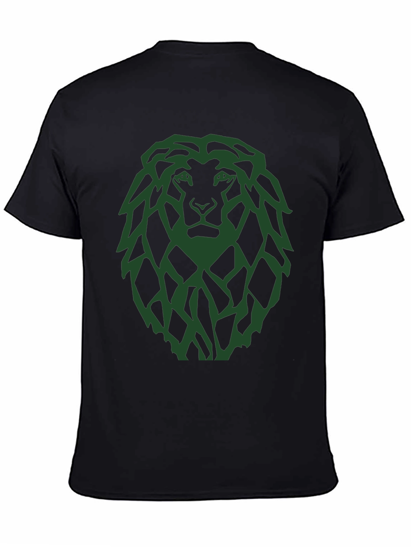 Lion Graphic Tee - Modern Green Print