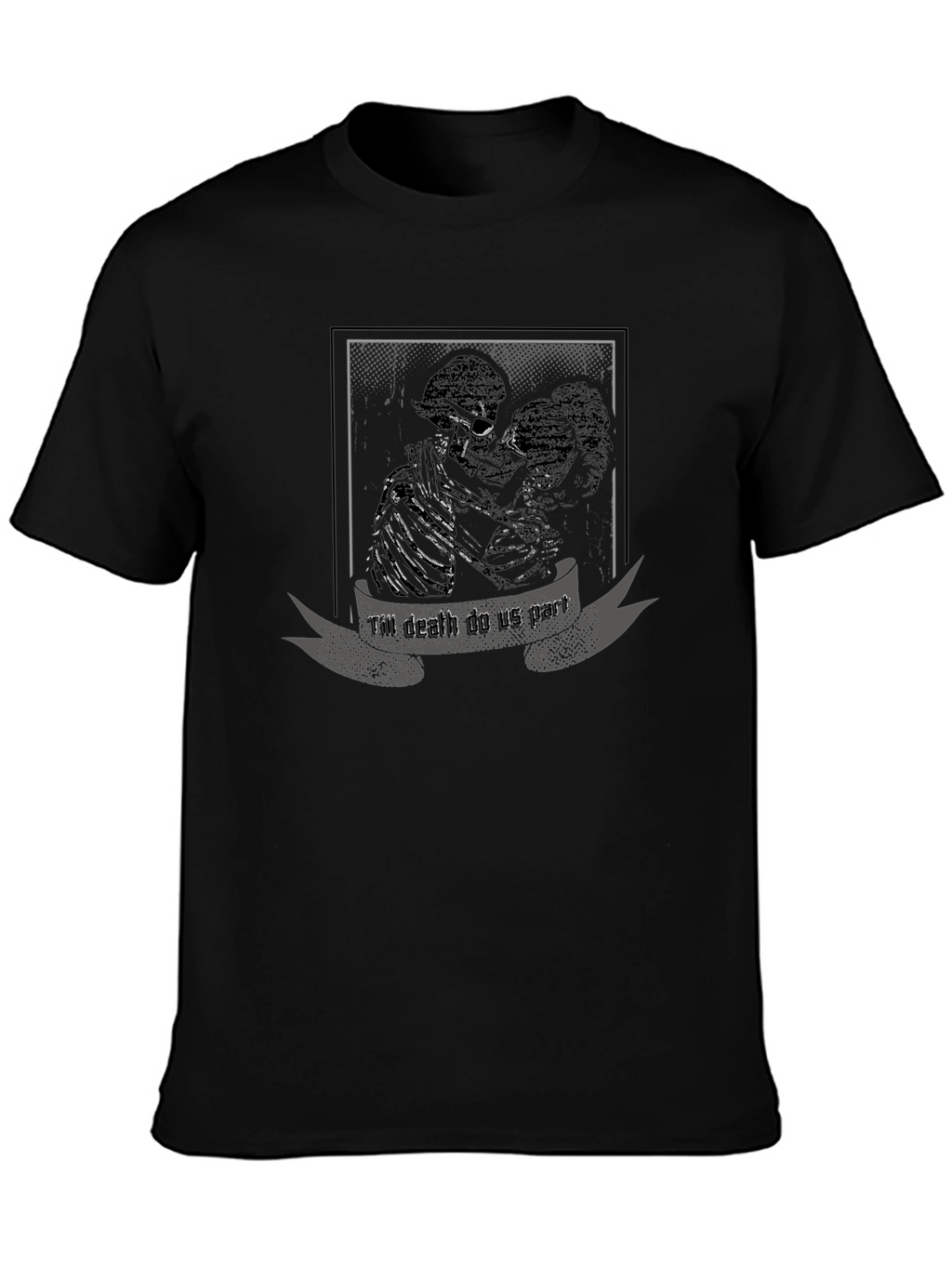 Till Death Do Us Part Graphic Tee - Black