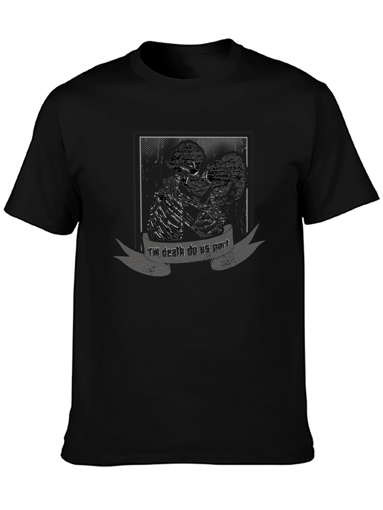 Till Death Do Us Part Graphic Tee - Black