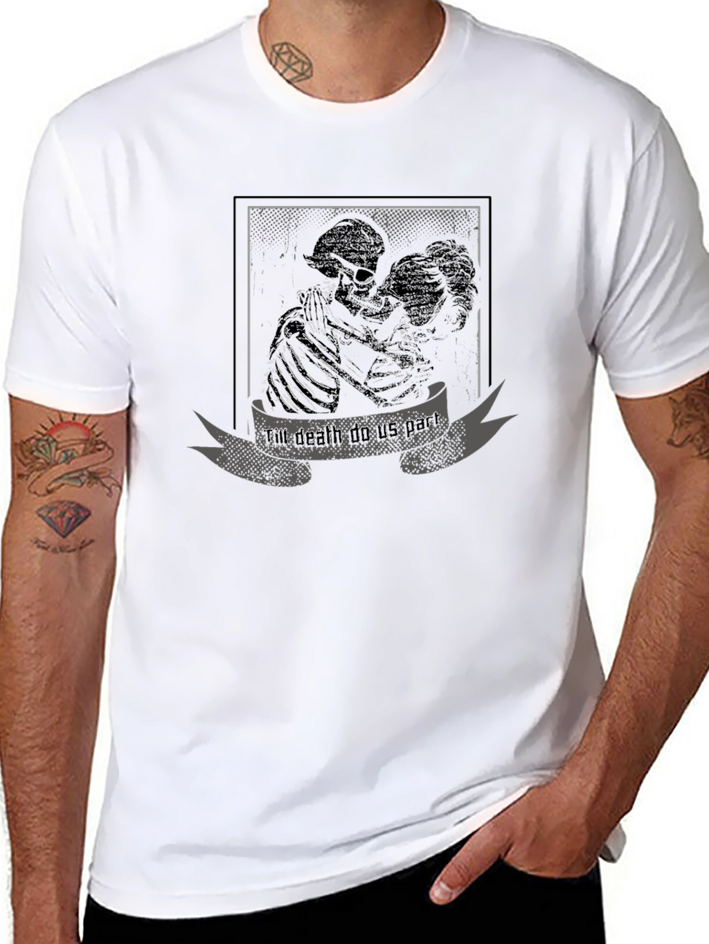 Till Death Do Us Part Graphic Tee - Black