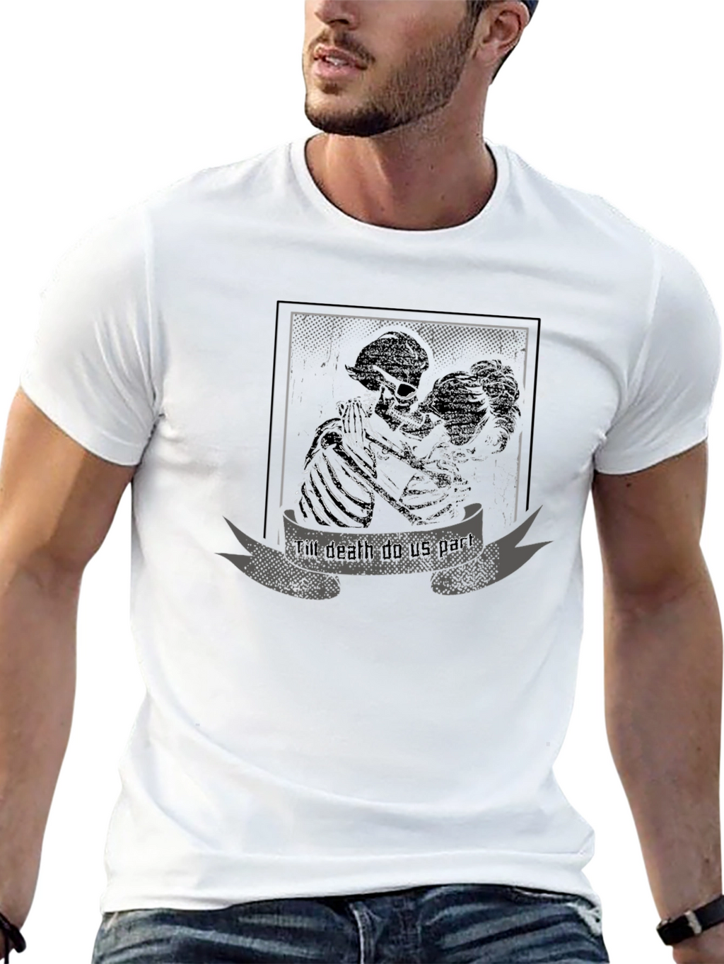 Till Death Do Us Part Graphic Tee - Black
