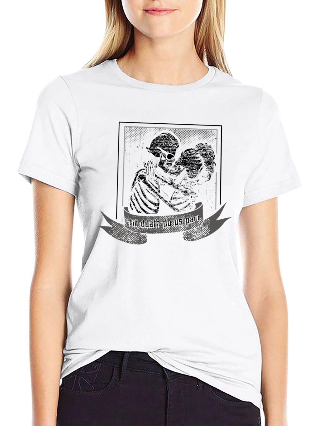 Till Death Do Us Part Graphic Tee - Black