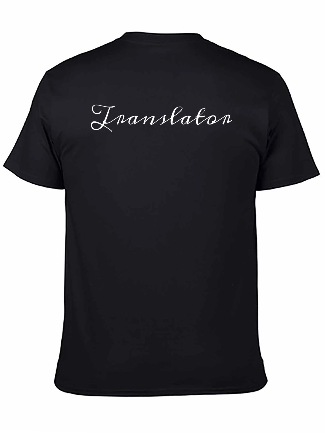 Translator T-Shirt - Stylish & Comfortable Black Tee