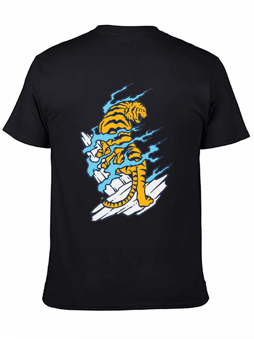 Black Tiger Graphic Tee - Stylish Mens T-Shirt