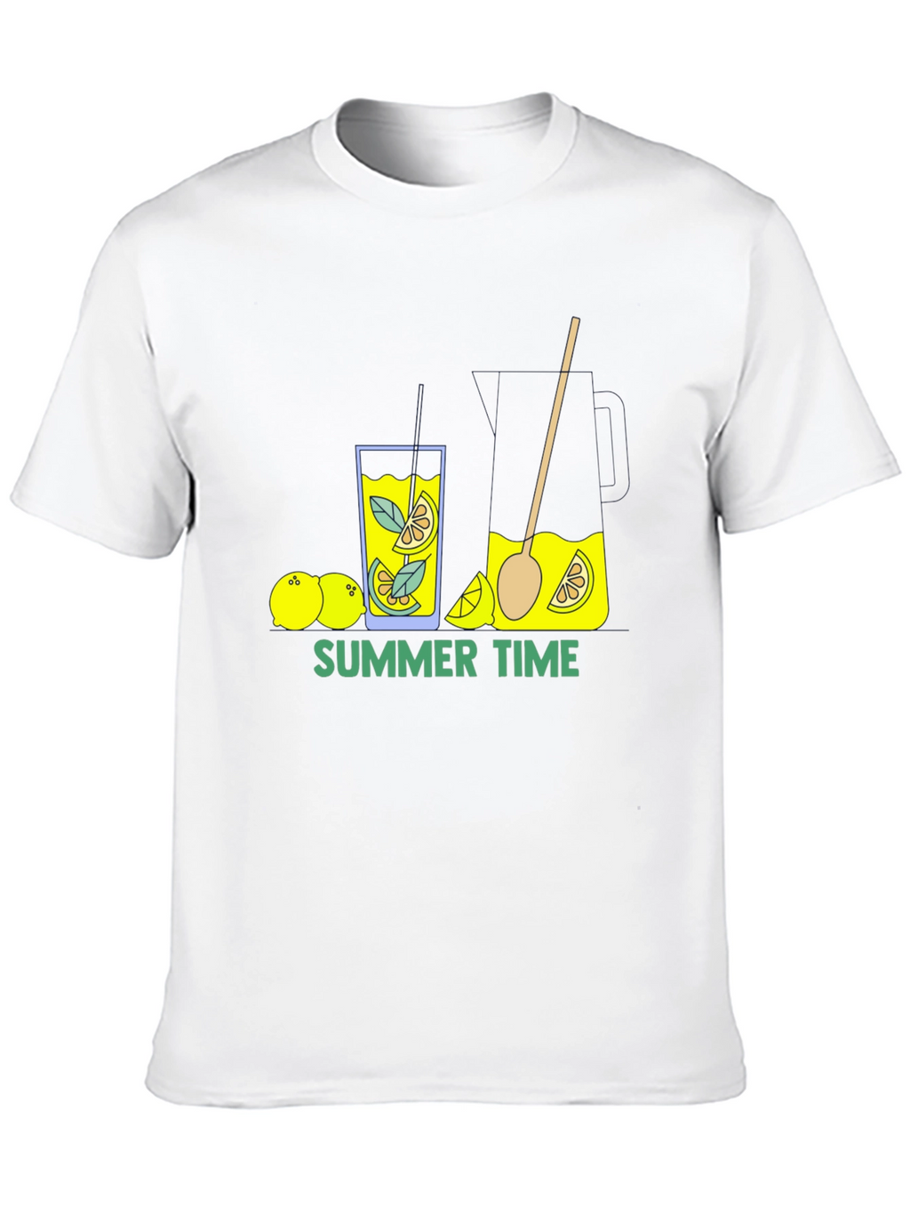 Summer Time Lemonade Black T-Shirt