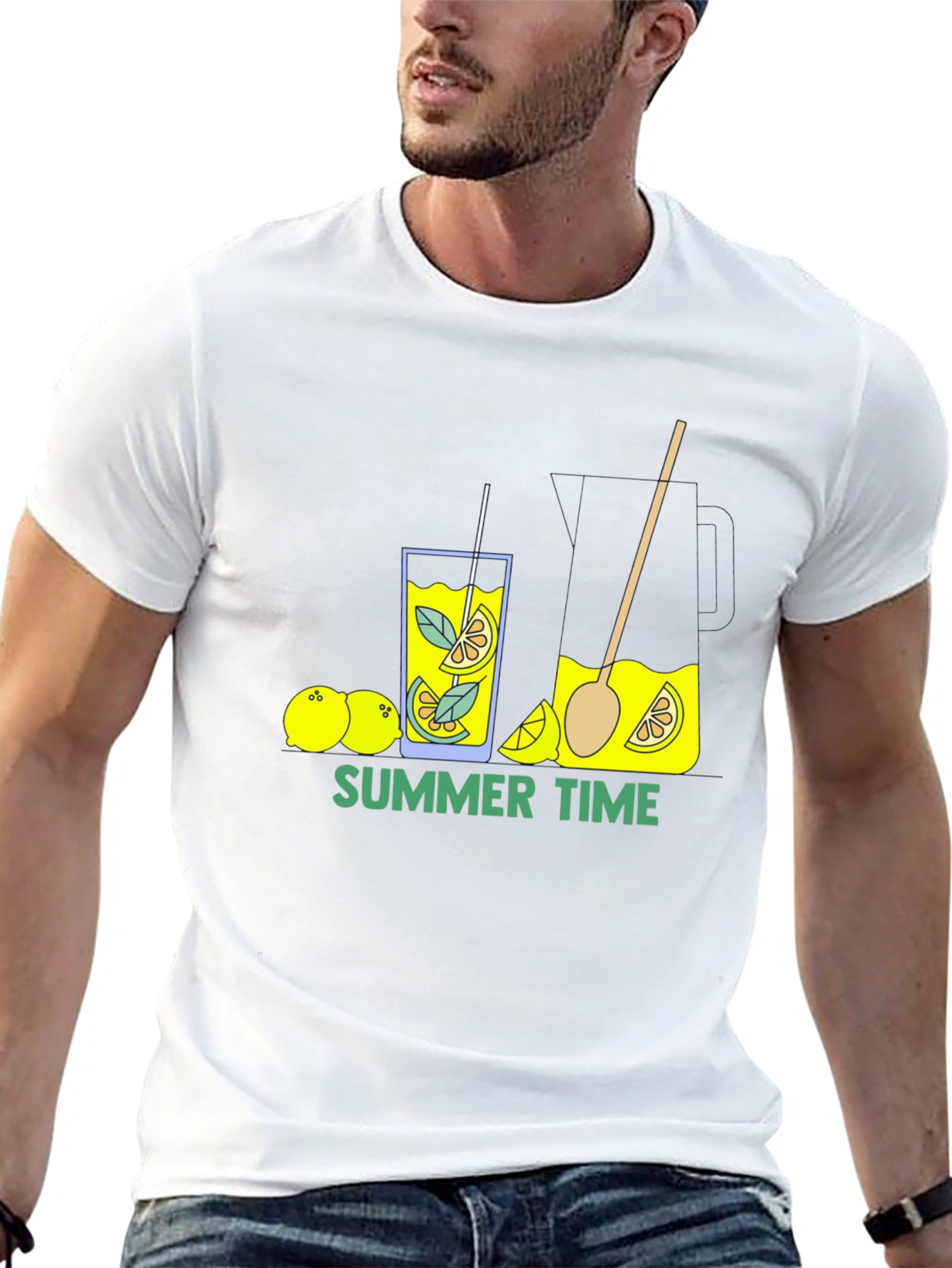 Summer Time Lemonade Black T-Shirt