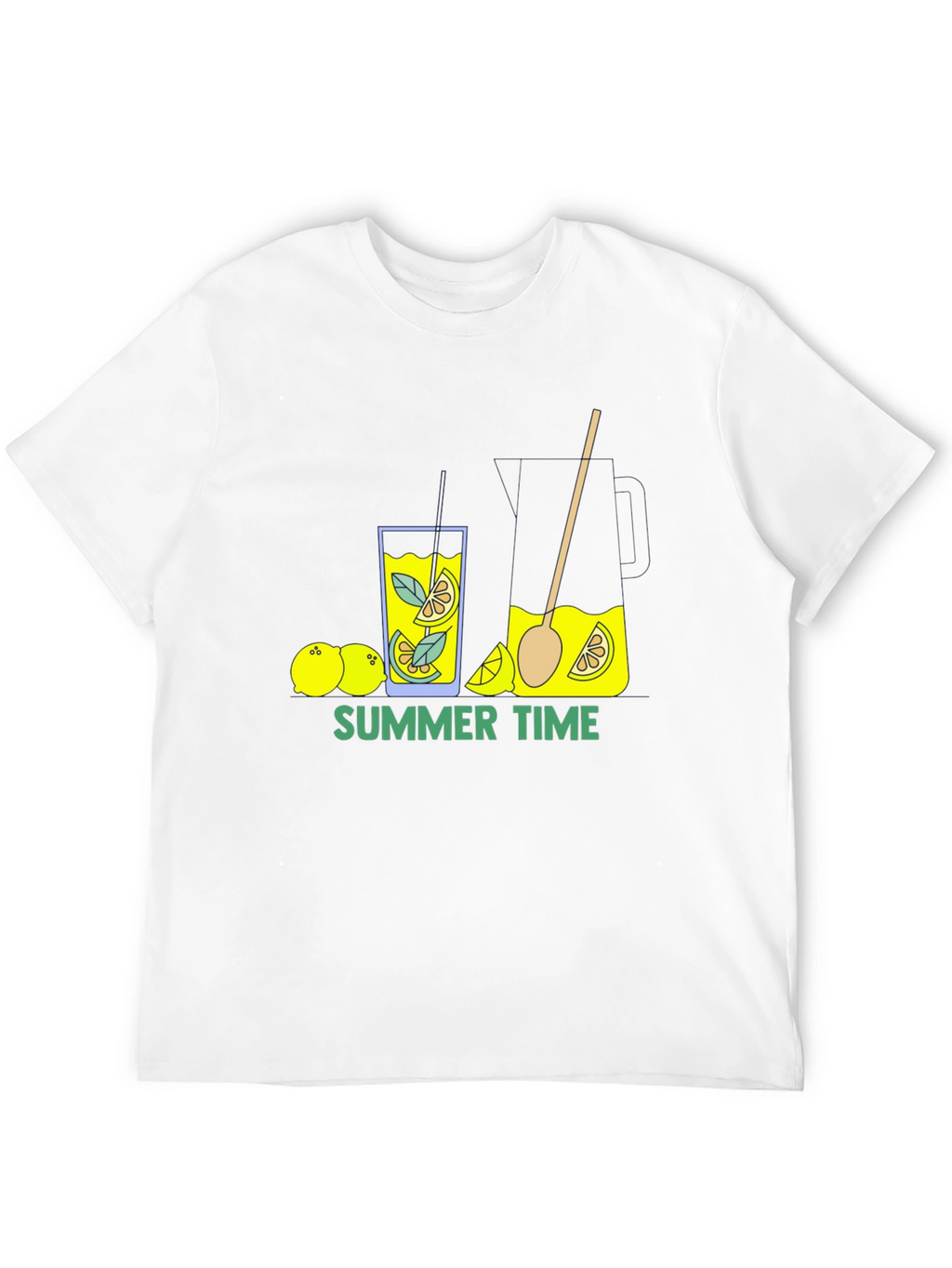 Summer Time Lemonade Black T-Shirt