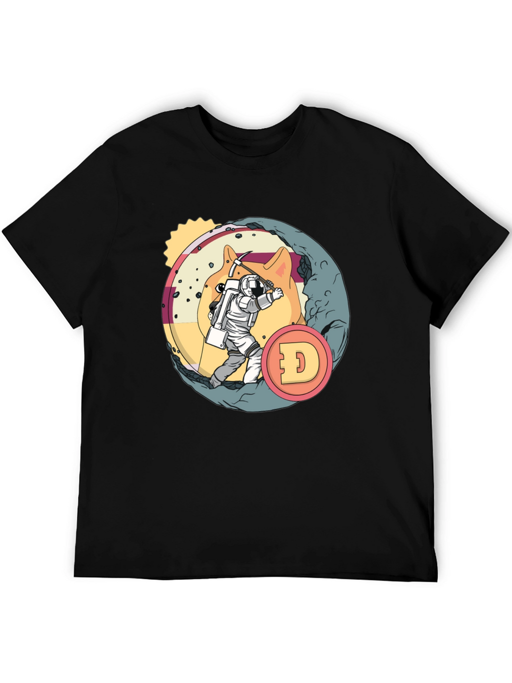 Dogecoin Mining T-Shirt - Crypto Astronaut