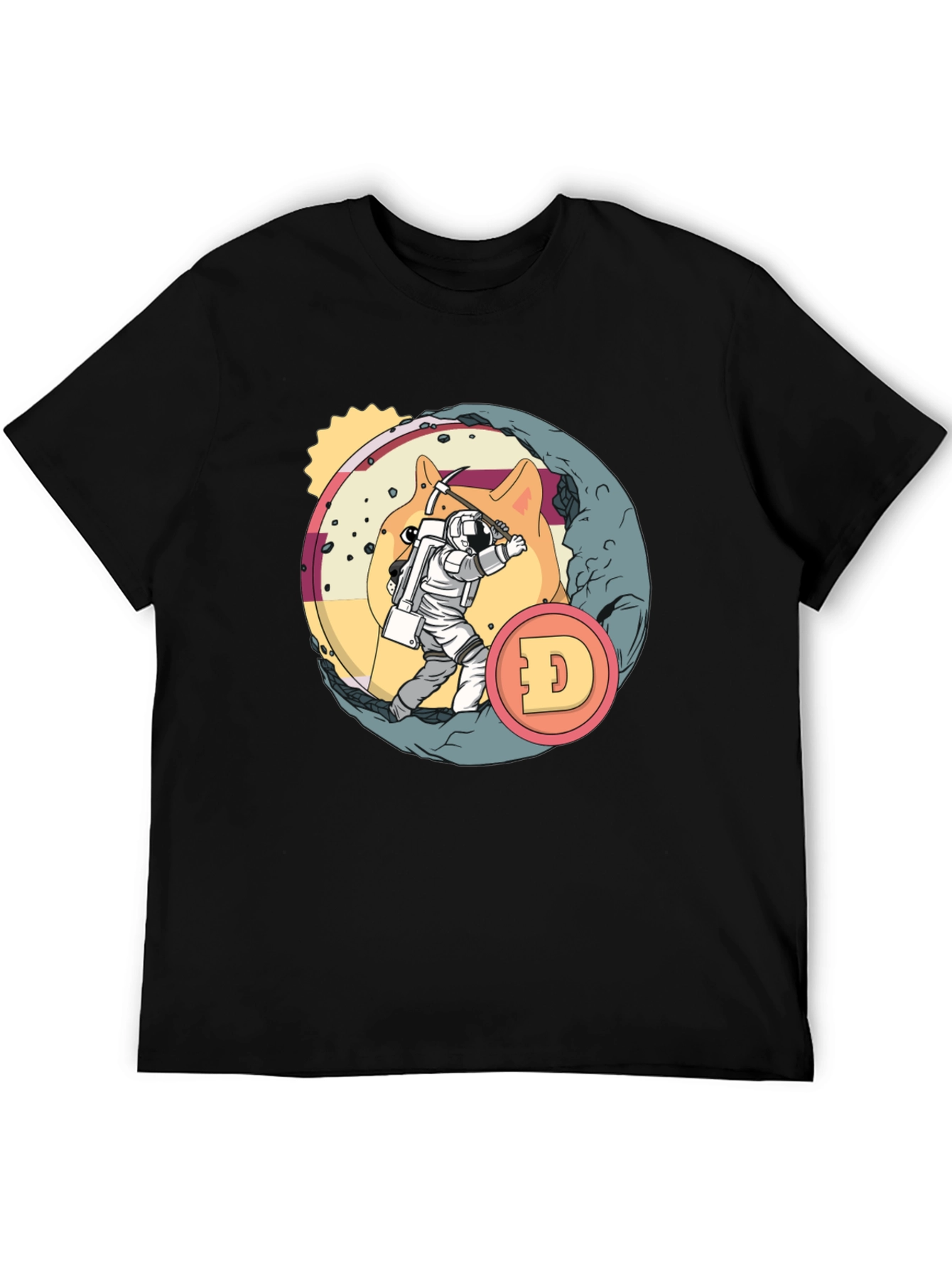 Dogecoin Mining T-Shirt - Crypto Astronaut