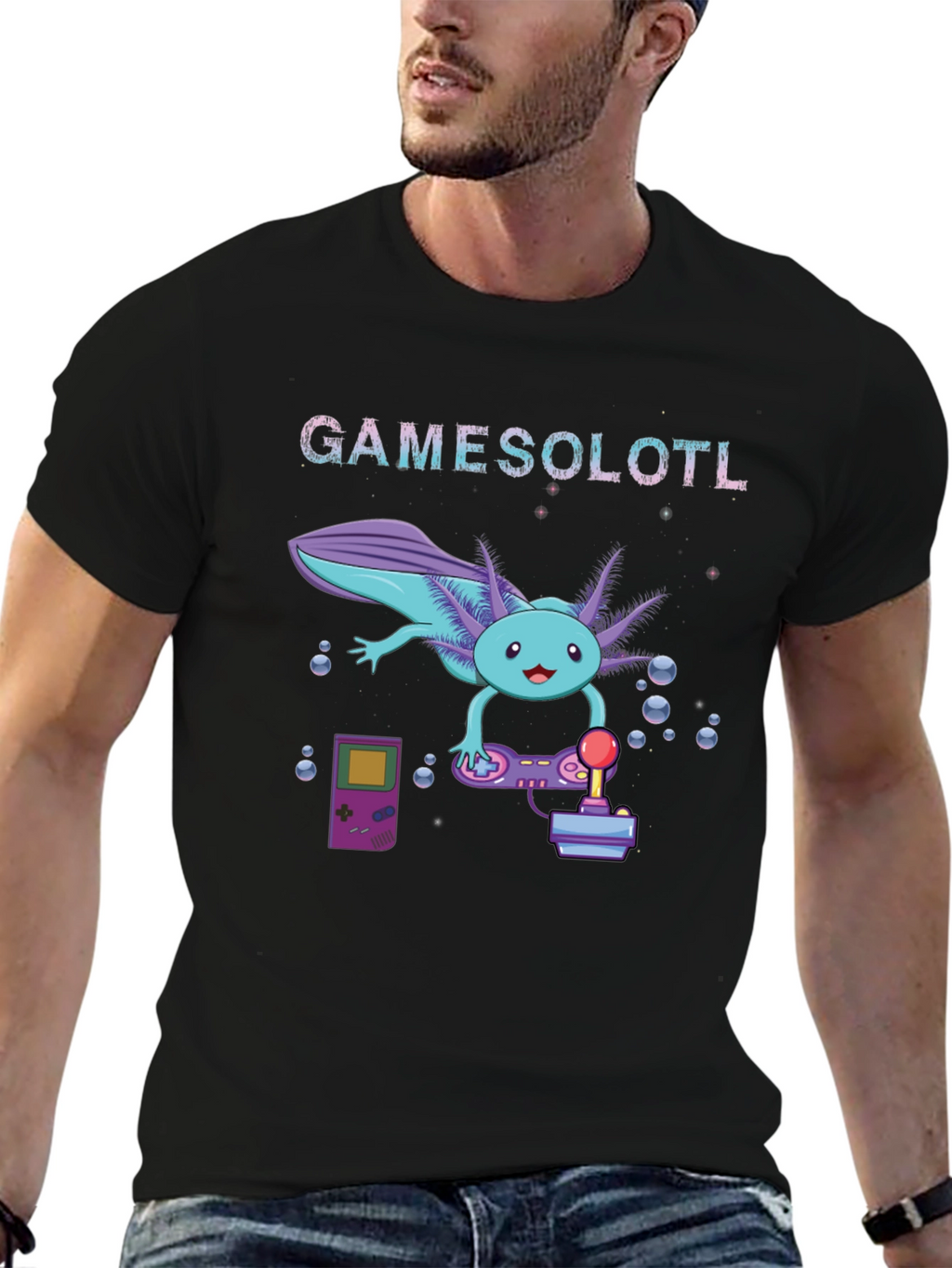 GAMESOLOTL Funny Gamer T-Shirt