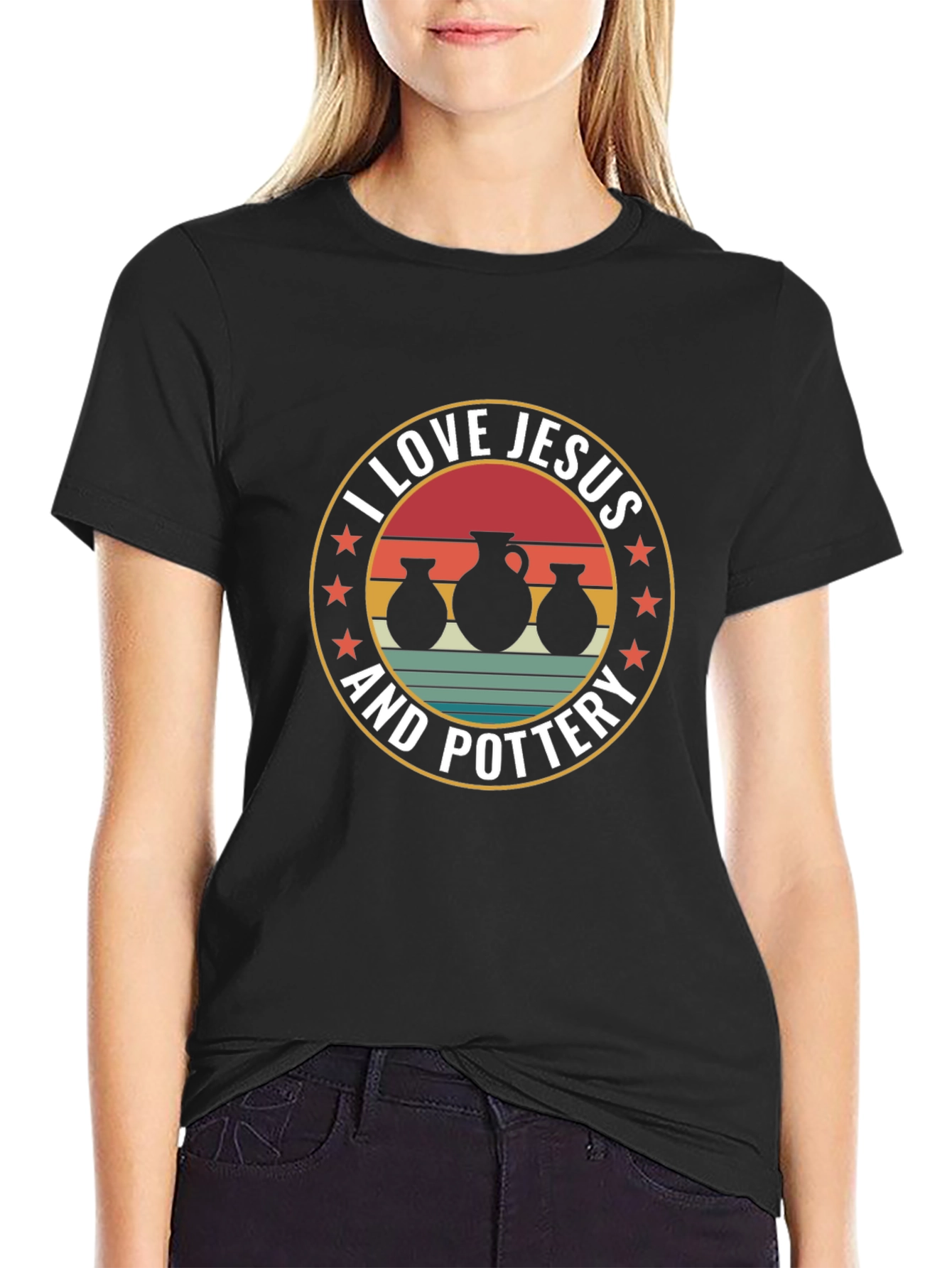 I Love Jesus and Pottery T-Shirt