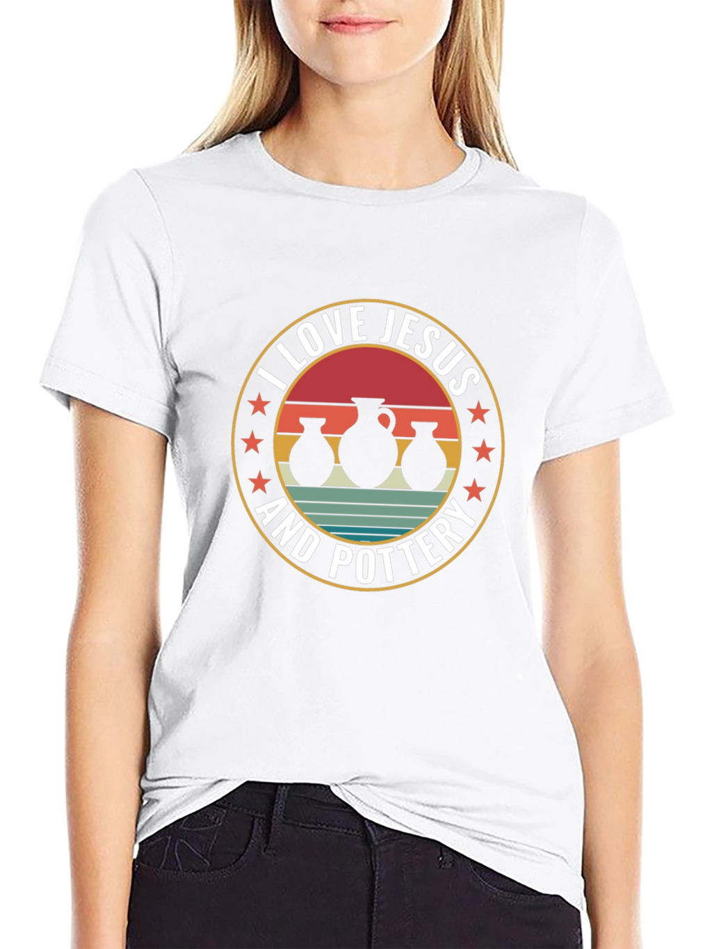 I Love Jesus and Pottery T-Shirt
