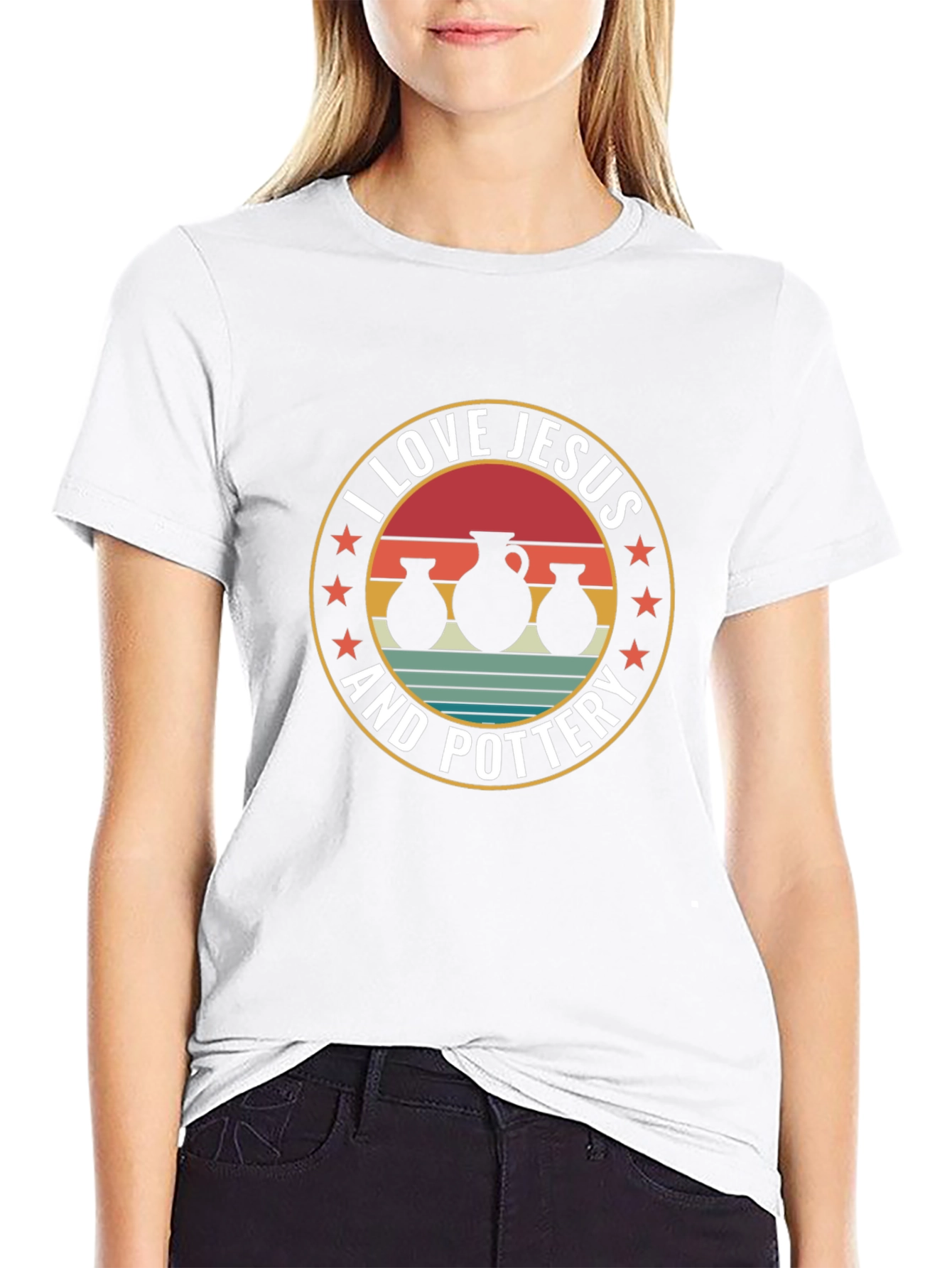 I Love Jesus and Pottery T-Shirt