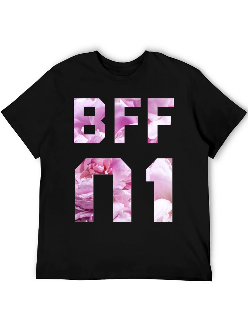 Floral BFF Number One Graphic T-Shirt