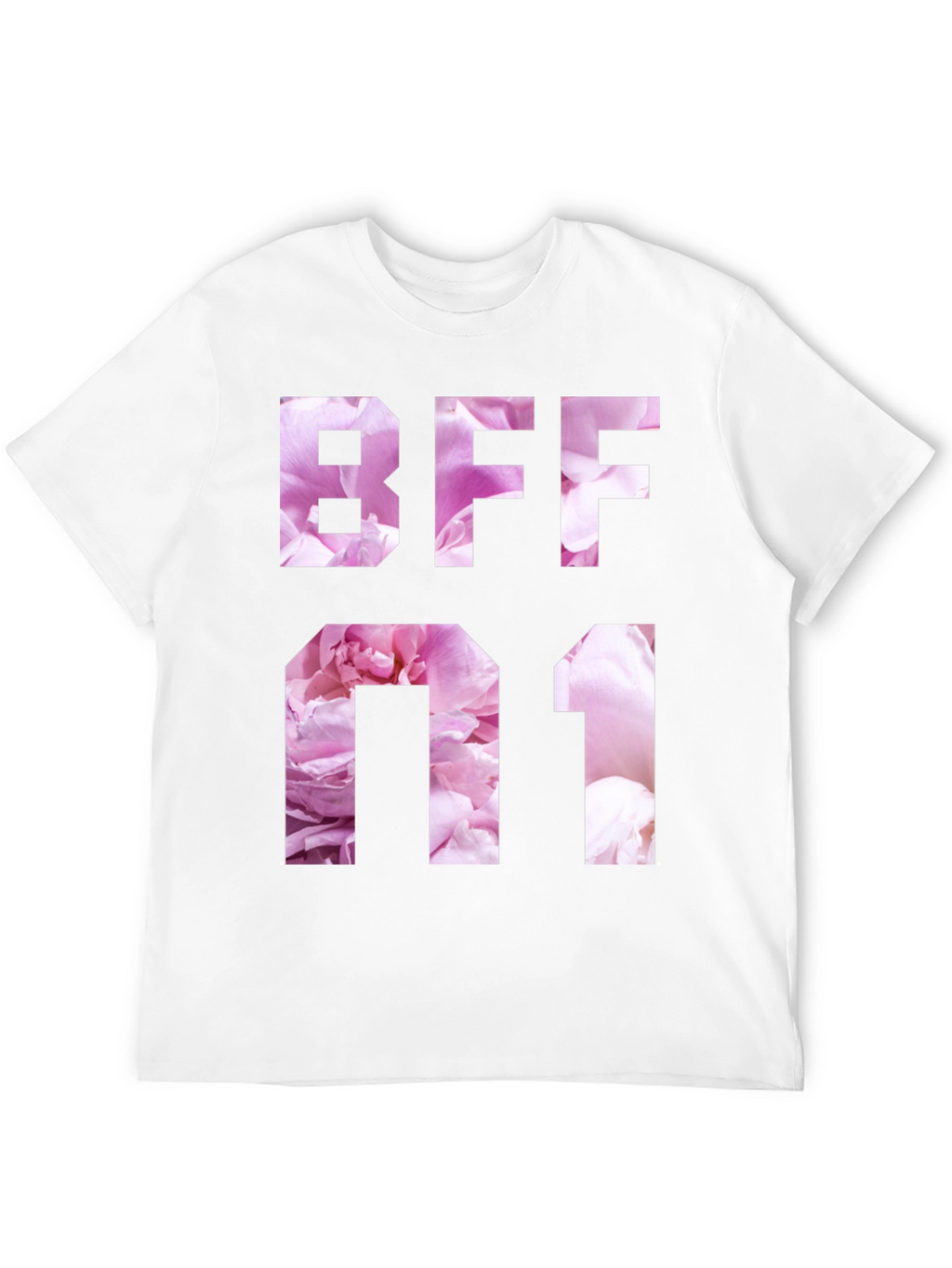 Floral BFF Number One Graphic T-Shirt
