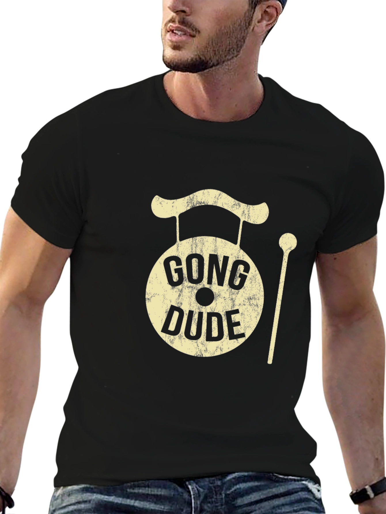 Gong Dude Graphic Tee - Cool Musician T-Shirt