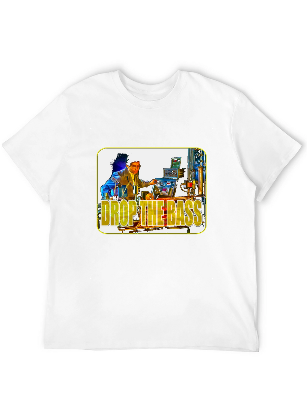 Drop the Bass Graphic Tee - Black Cotton T-Shirt