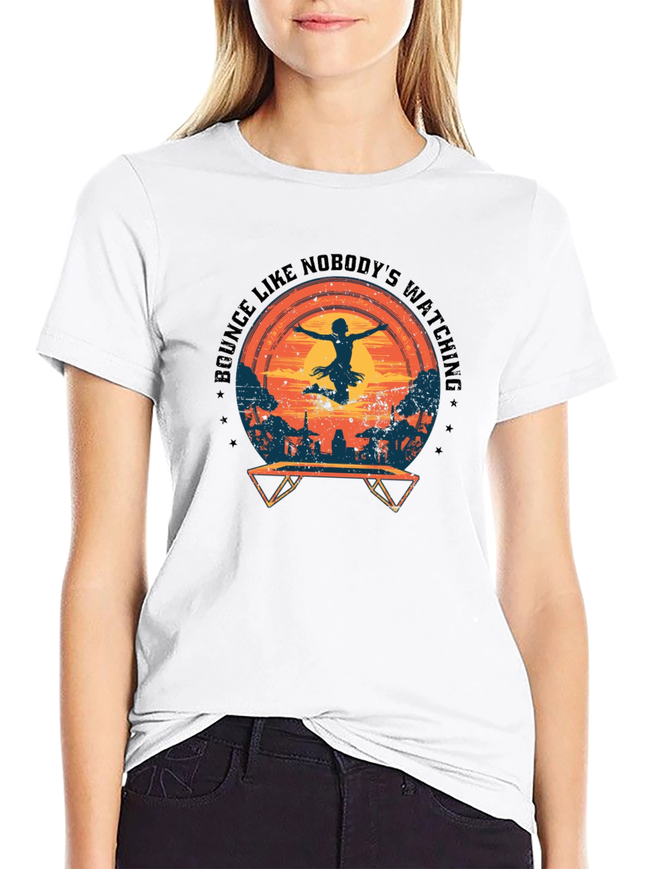 Bounce Like Nobodys Watching Black T-Shirt
