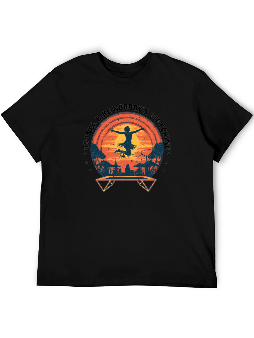 Bounce Like Nobodys Watching Black T-Shirt