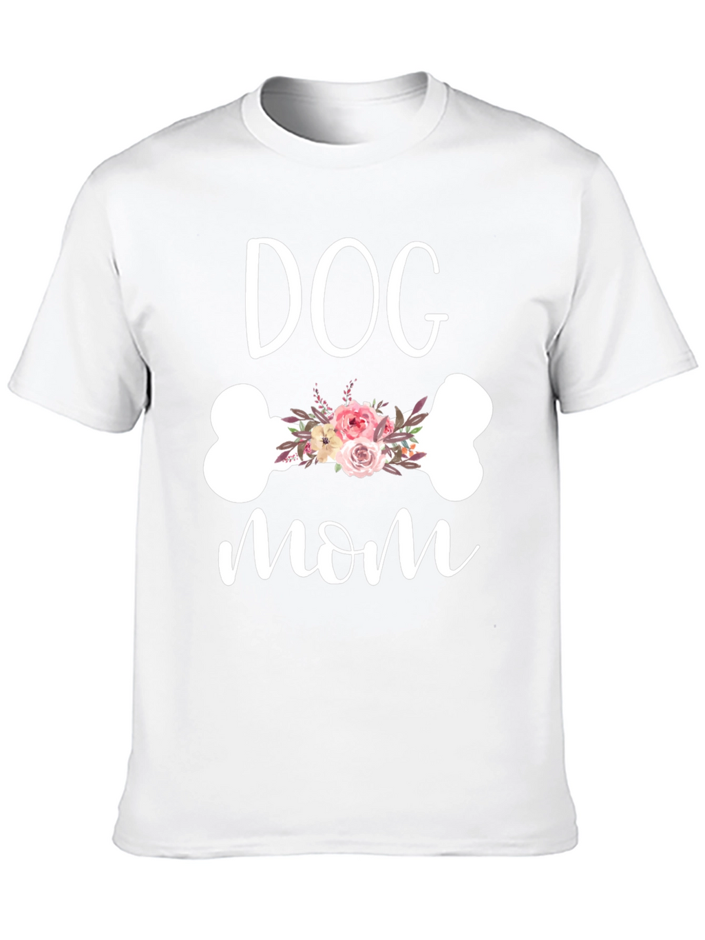 Dog Mom Floral Bone Graphic Tee