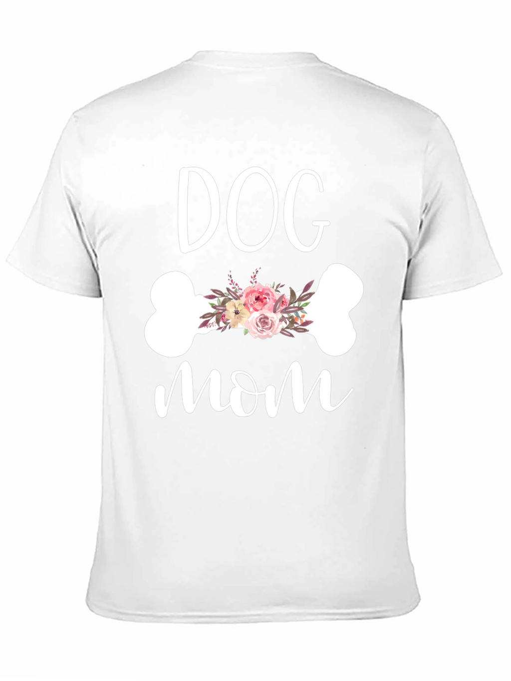 Dog Mom Floral Bone Graphic Tee