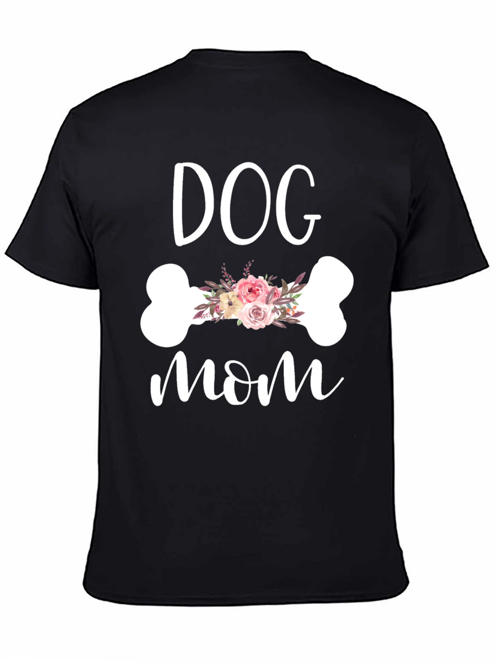 Dog Mom Floral Bone Graphic Tee