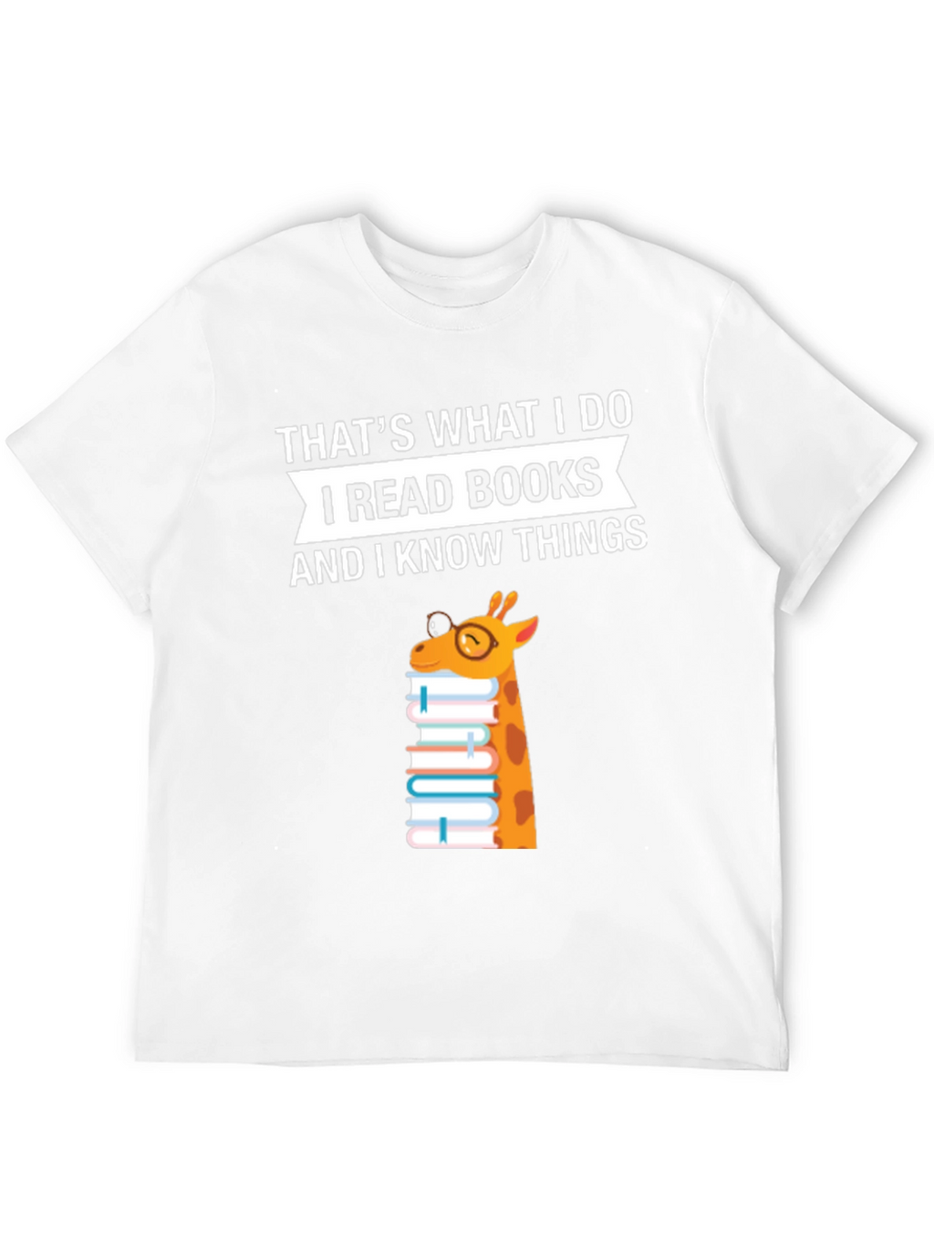 I Read Books Giraffe T-Shirt