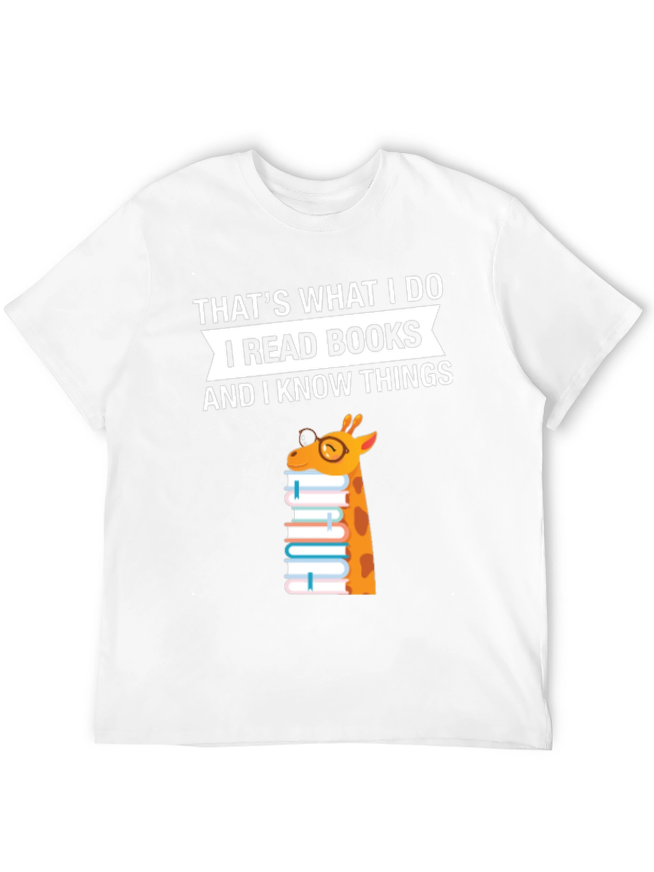 I Read Books Giraffe T-Shirt