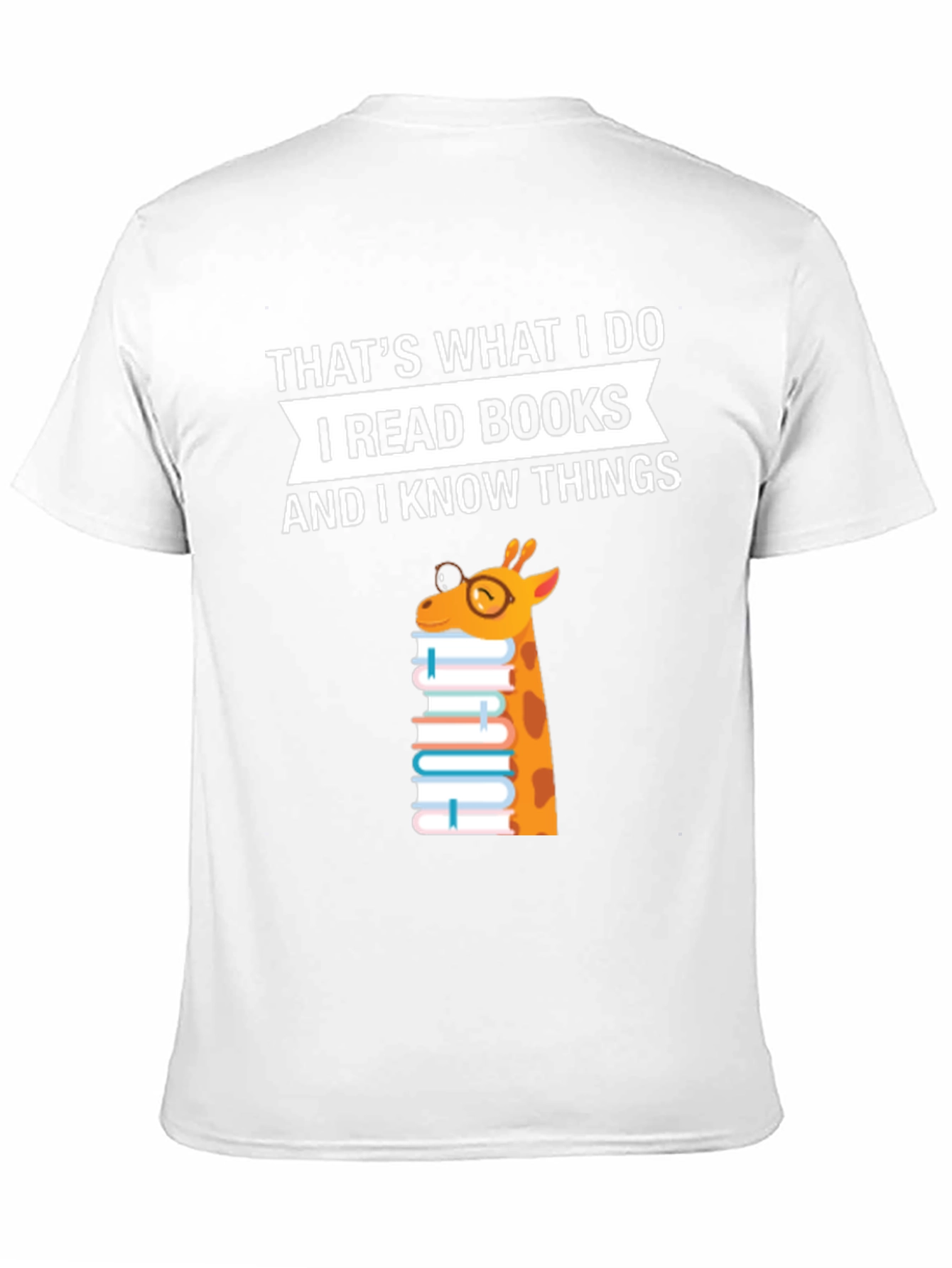 I Read Books Giraffe T-Shirt