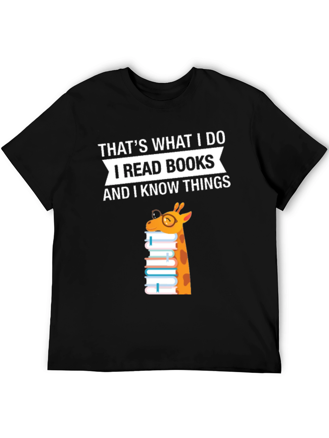 I Read Books Giraffe T-Shirt