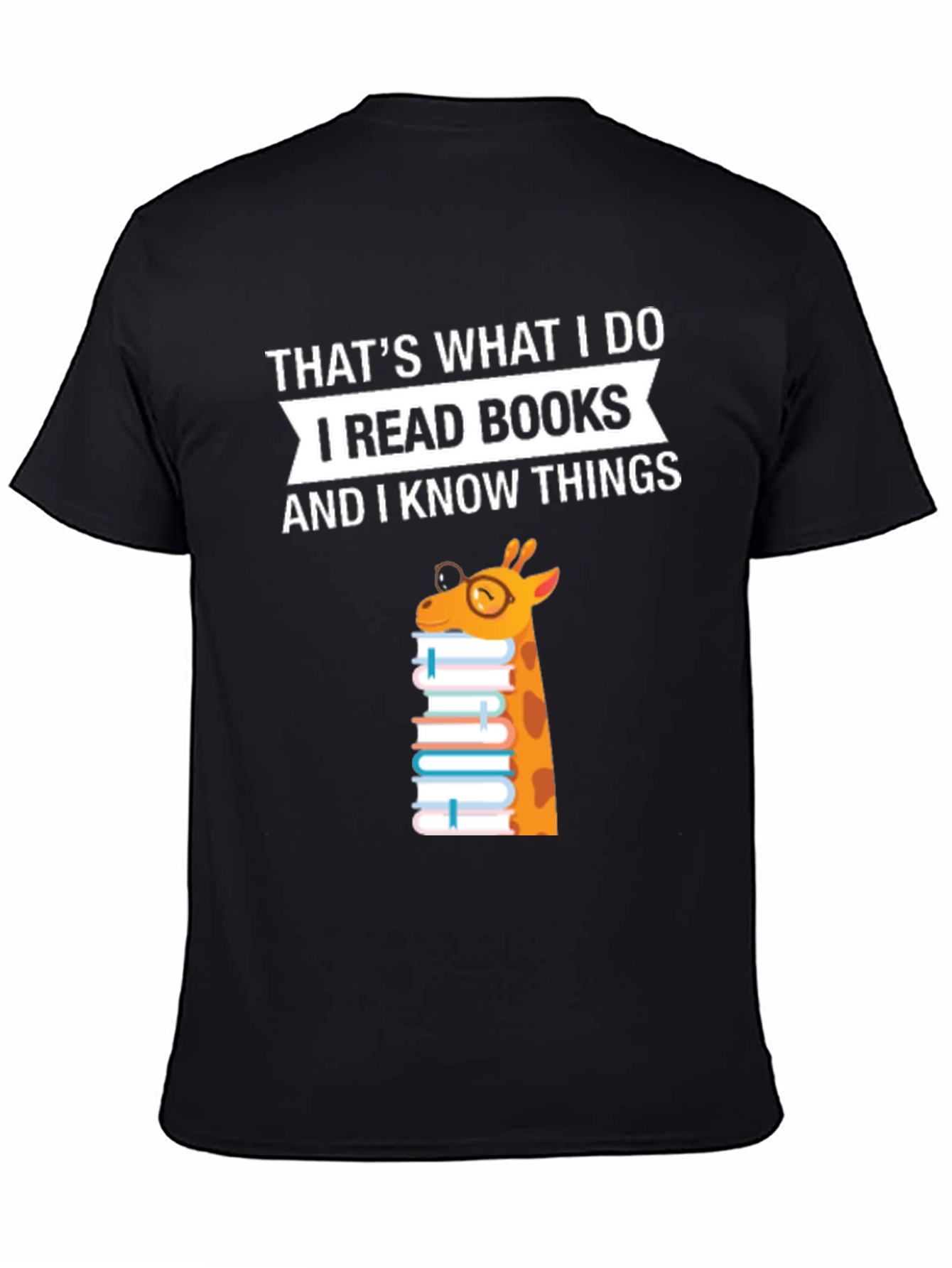 I Read Books Giraffe T-Shirt
