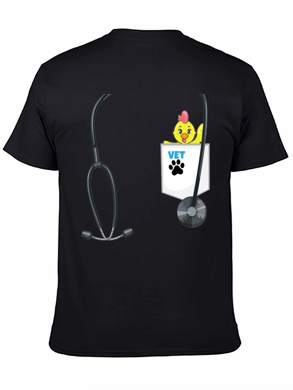 Veterinarian Chicken Pocket T-Shirt