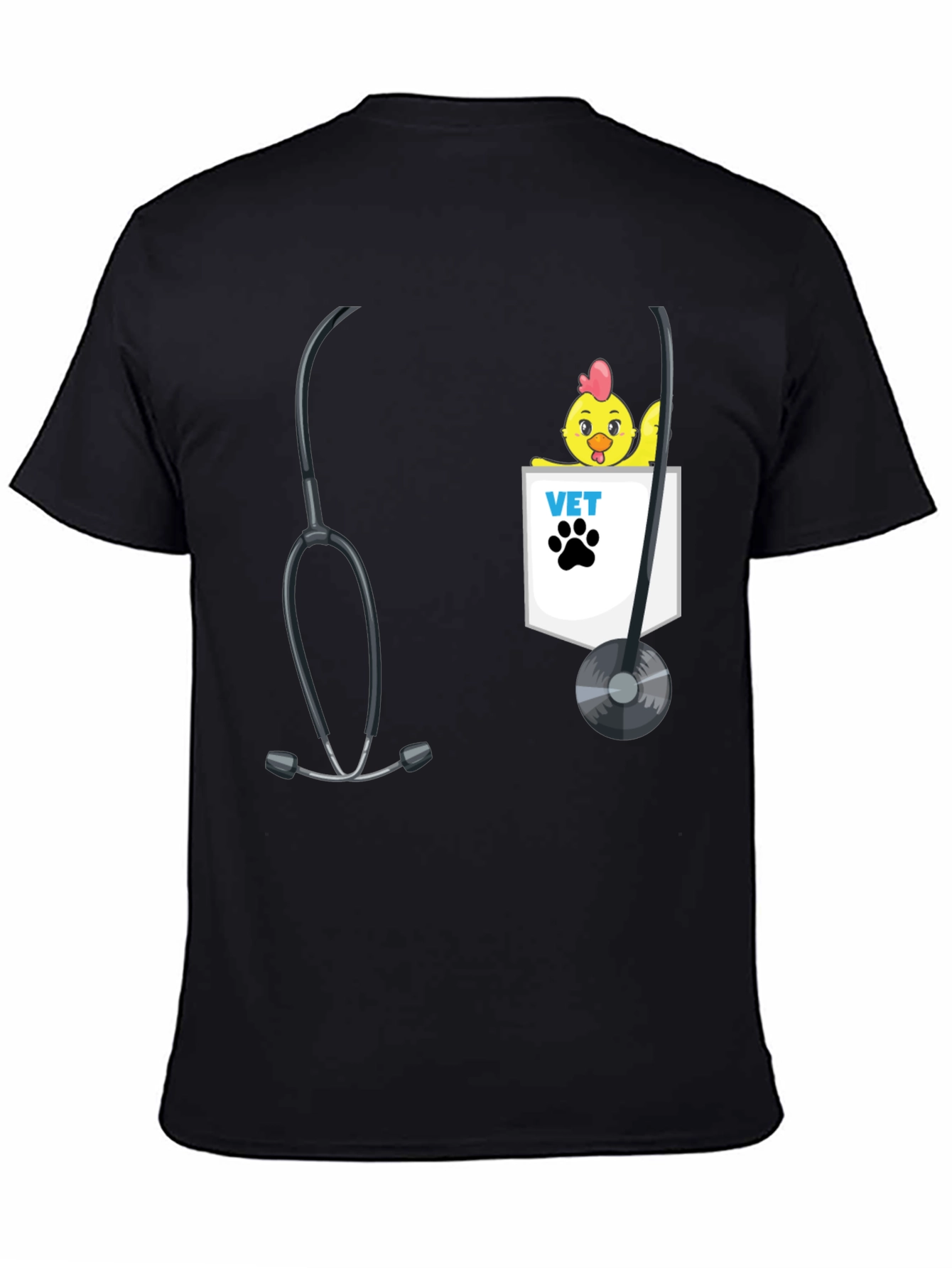 Veterinarian Chicken Pocket T-Shirt
