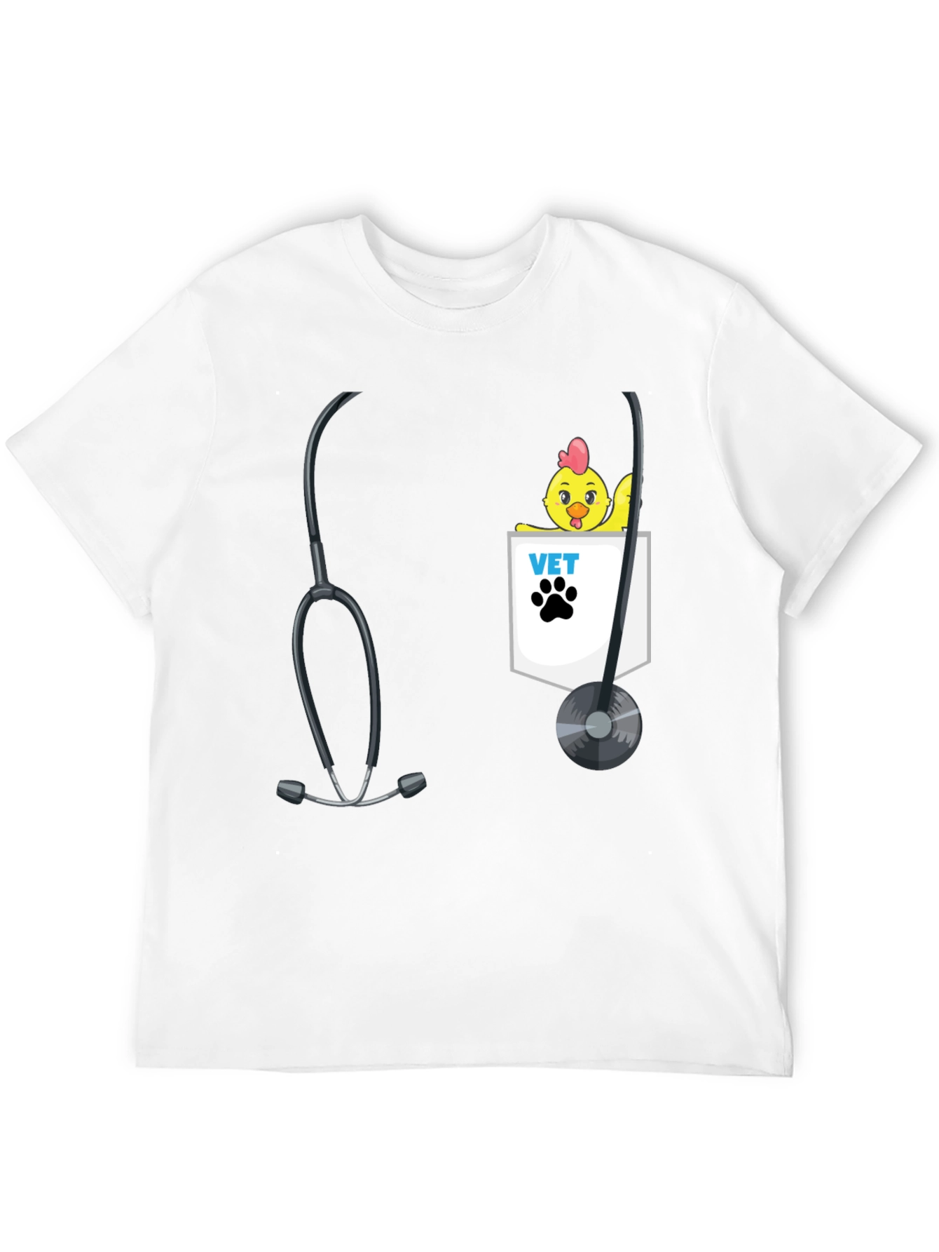Veterinarian Chicken Pocket T-Shirt