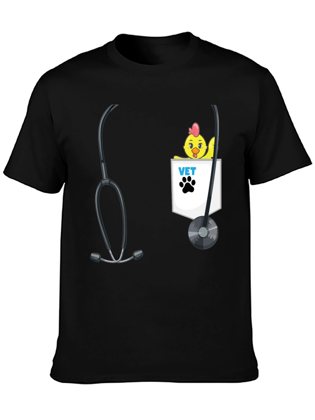 Veterinarian Chicken Pocket T-Shirt