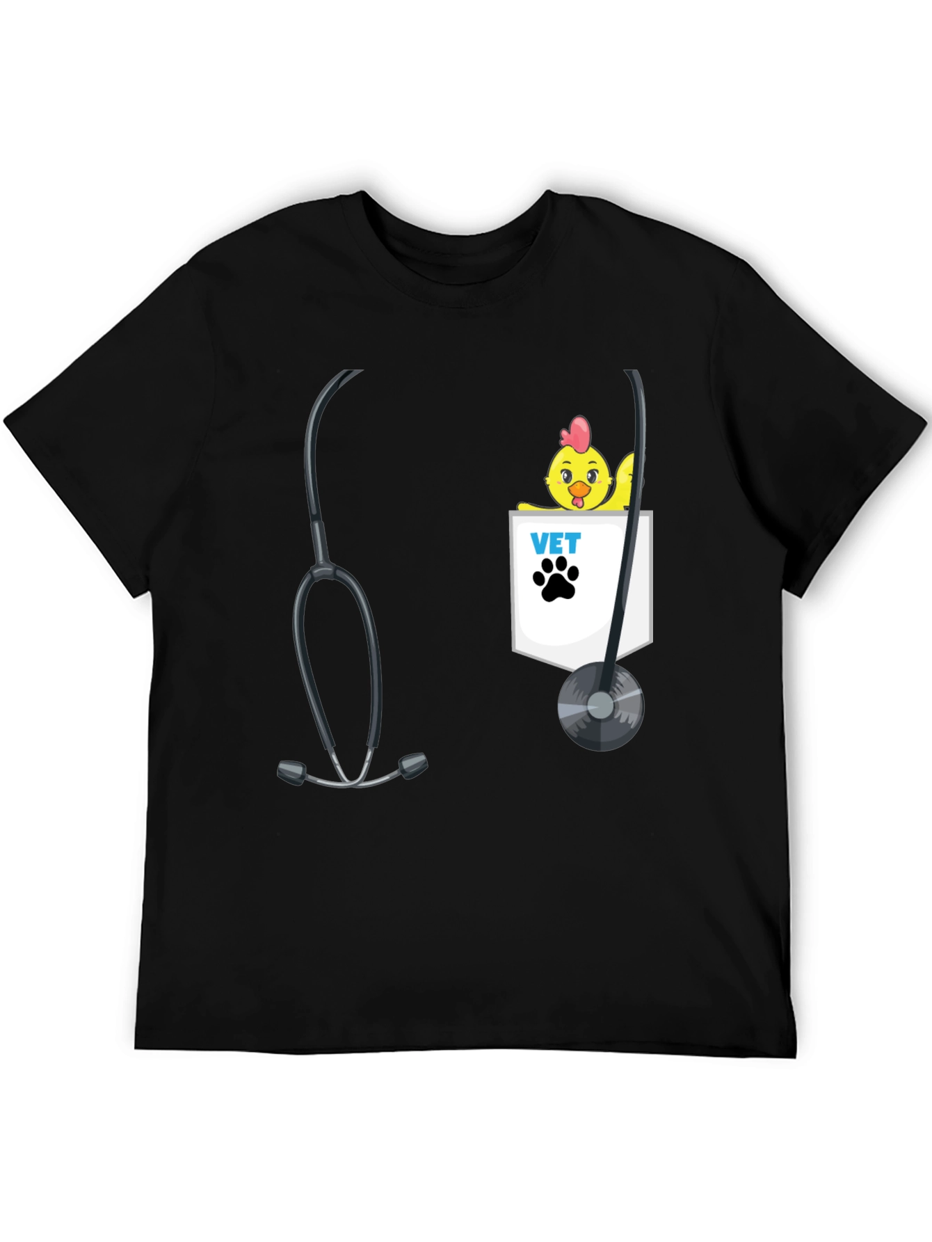 Veterinarian Chicken Pocket T-Shirt