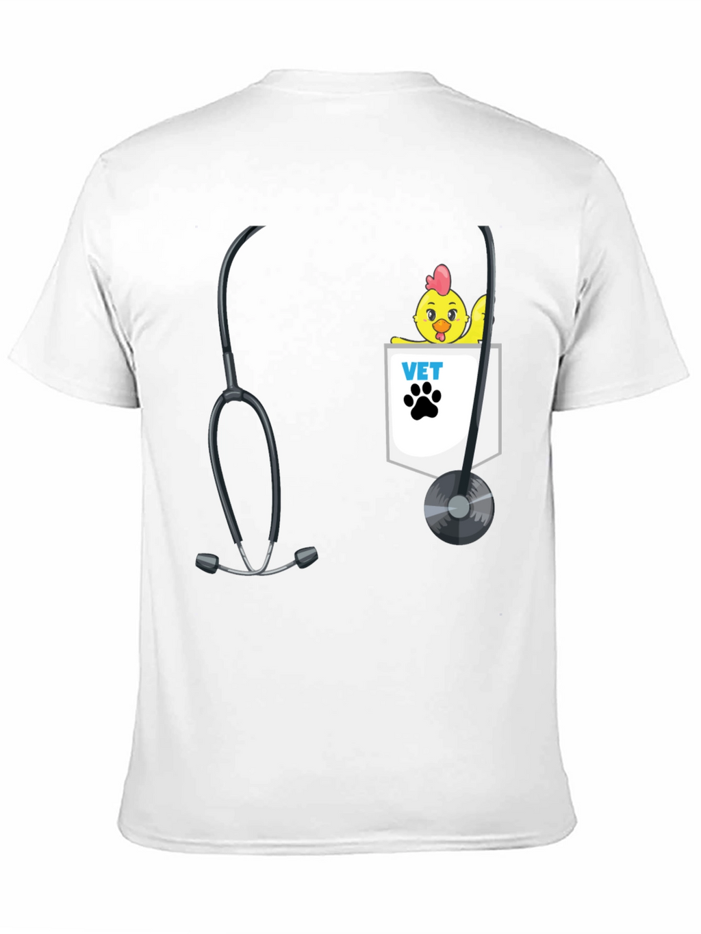 Veterinarian Chicken Pocket T-Shirt