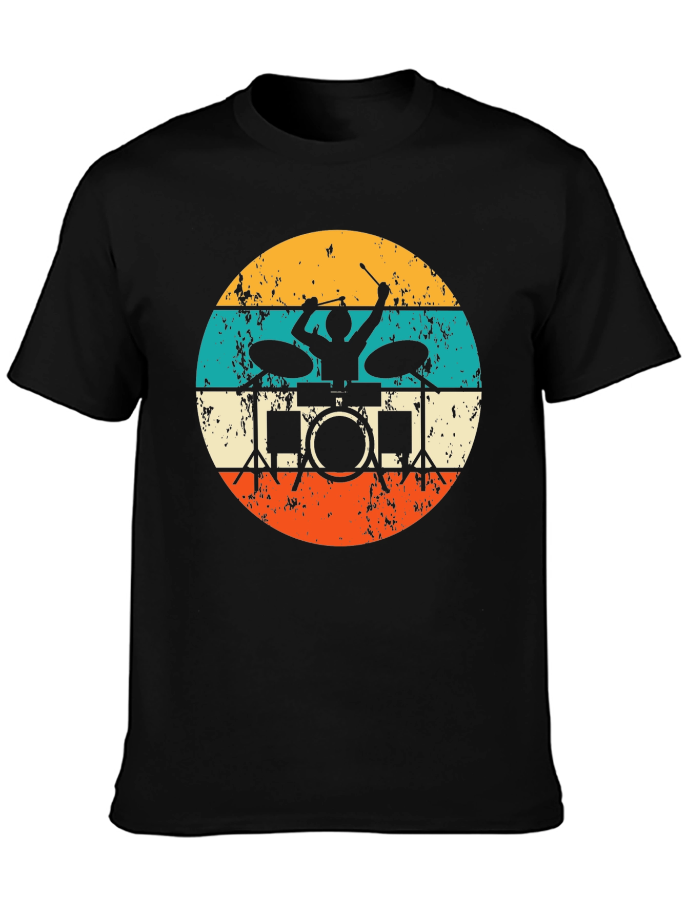 Vintage Drummer T-Shirt - Retro Music Tee