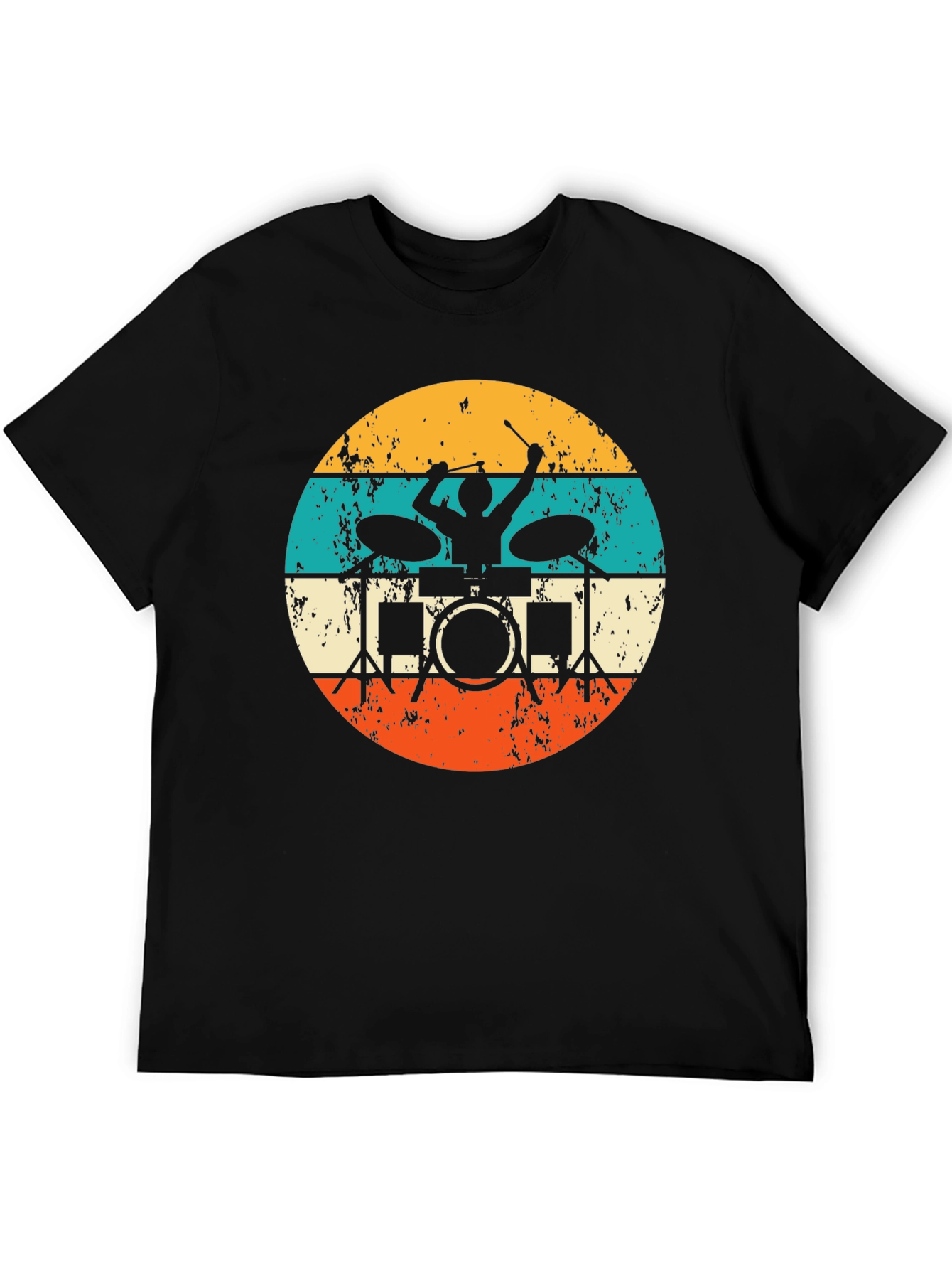 Vintage Drummer T-Shirt - Retro Music Tee