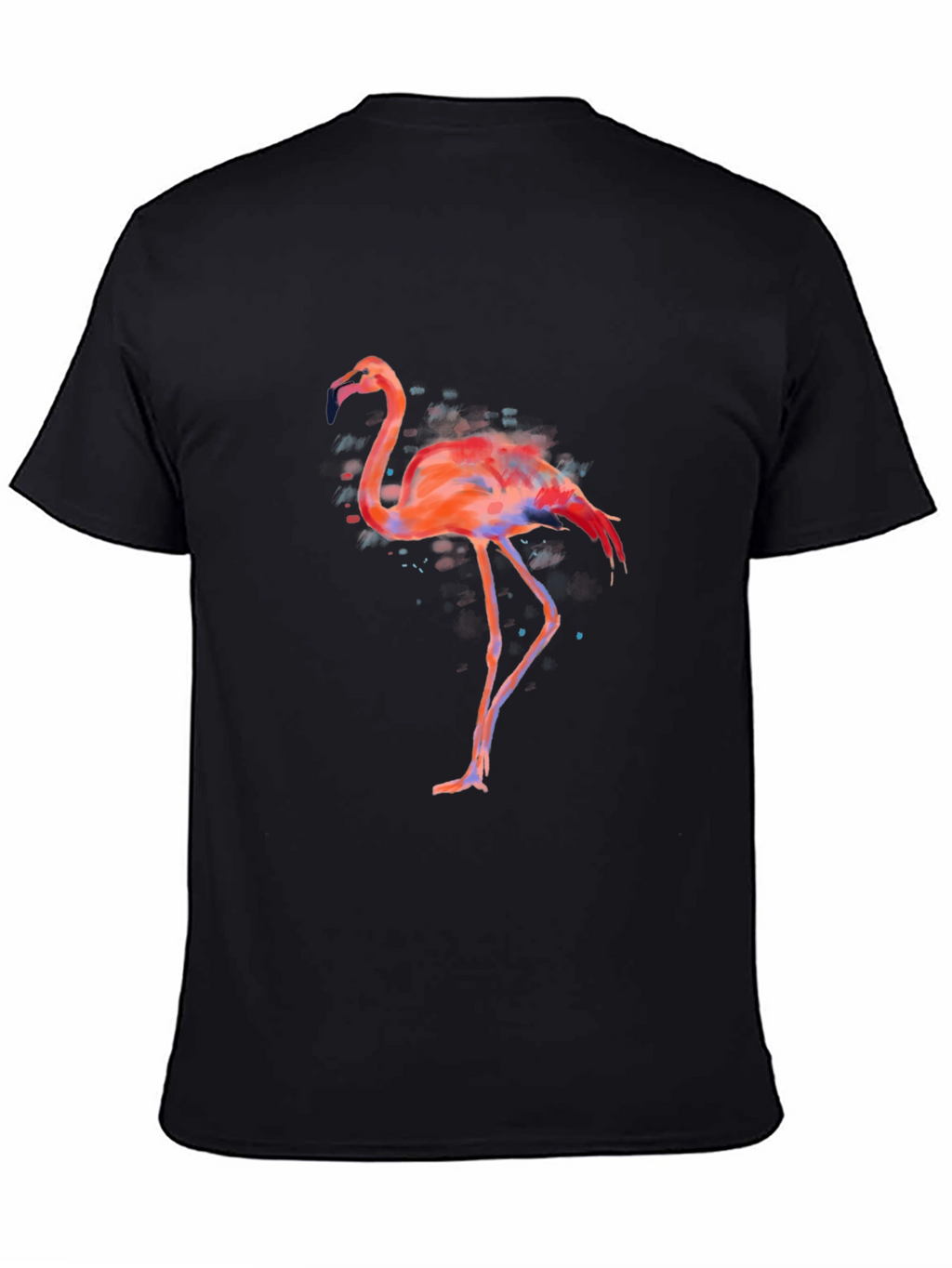 Flamingo Graphic Tee - Mens Black T-Shirt