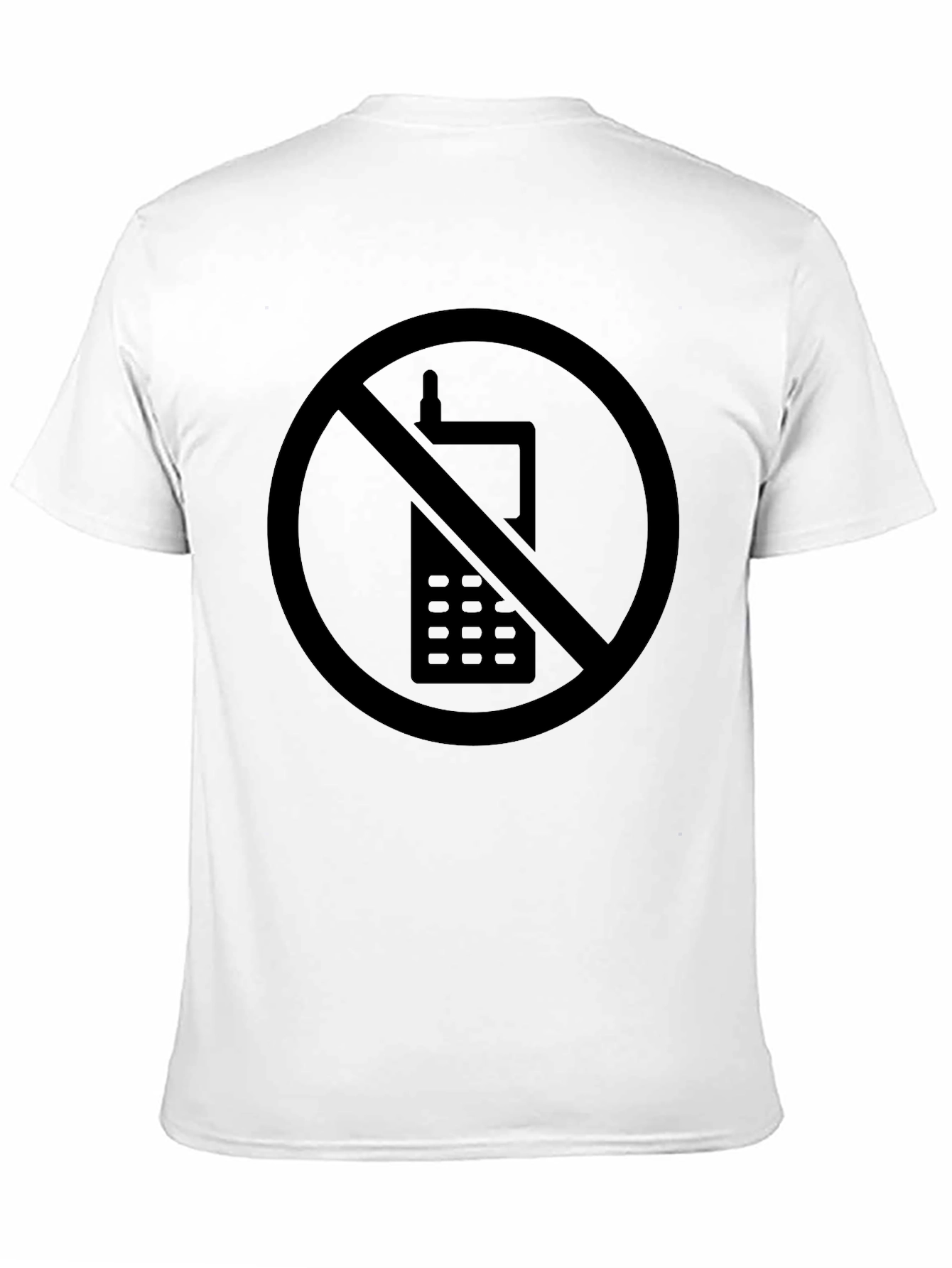 No Cellphone Zone Black T-Shirt - Modern Statement Tee