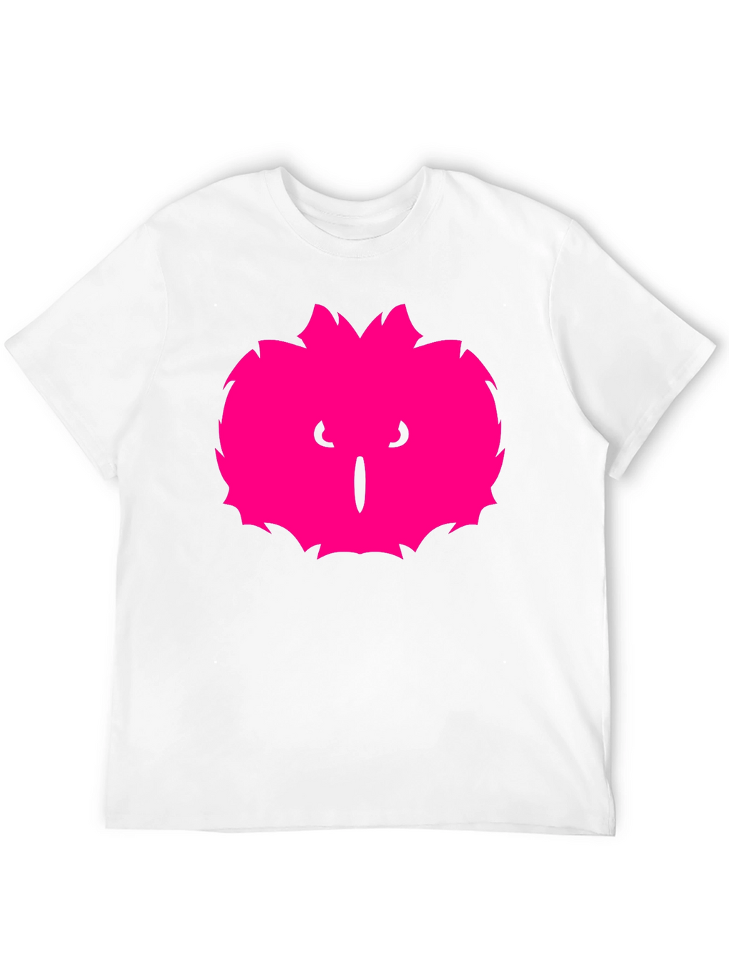 Mens Black T-Shirt with Pink Monster Graphic