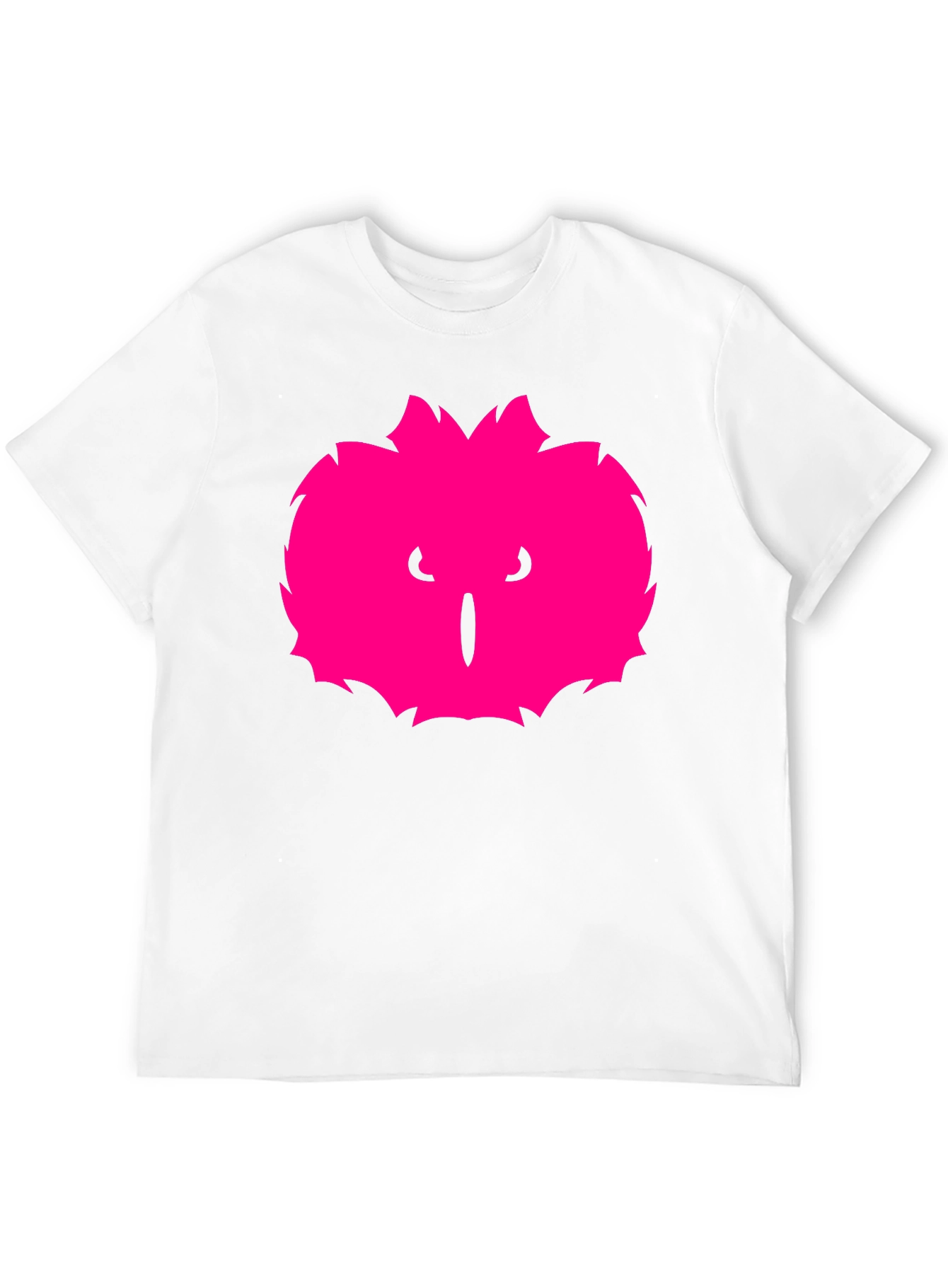 Mens Black T-Shirt with Pink Monster Graphic