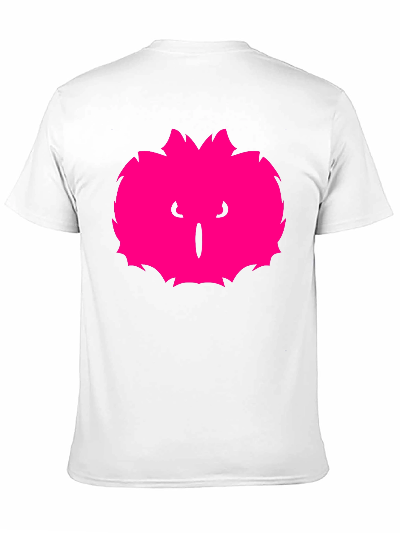 Mens Black T-Shirt with Pink Monster Graphic