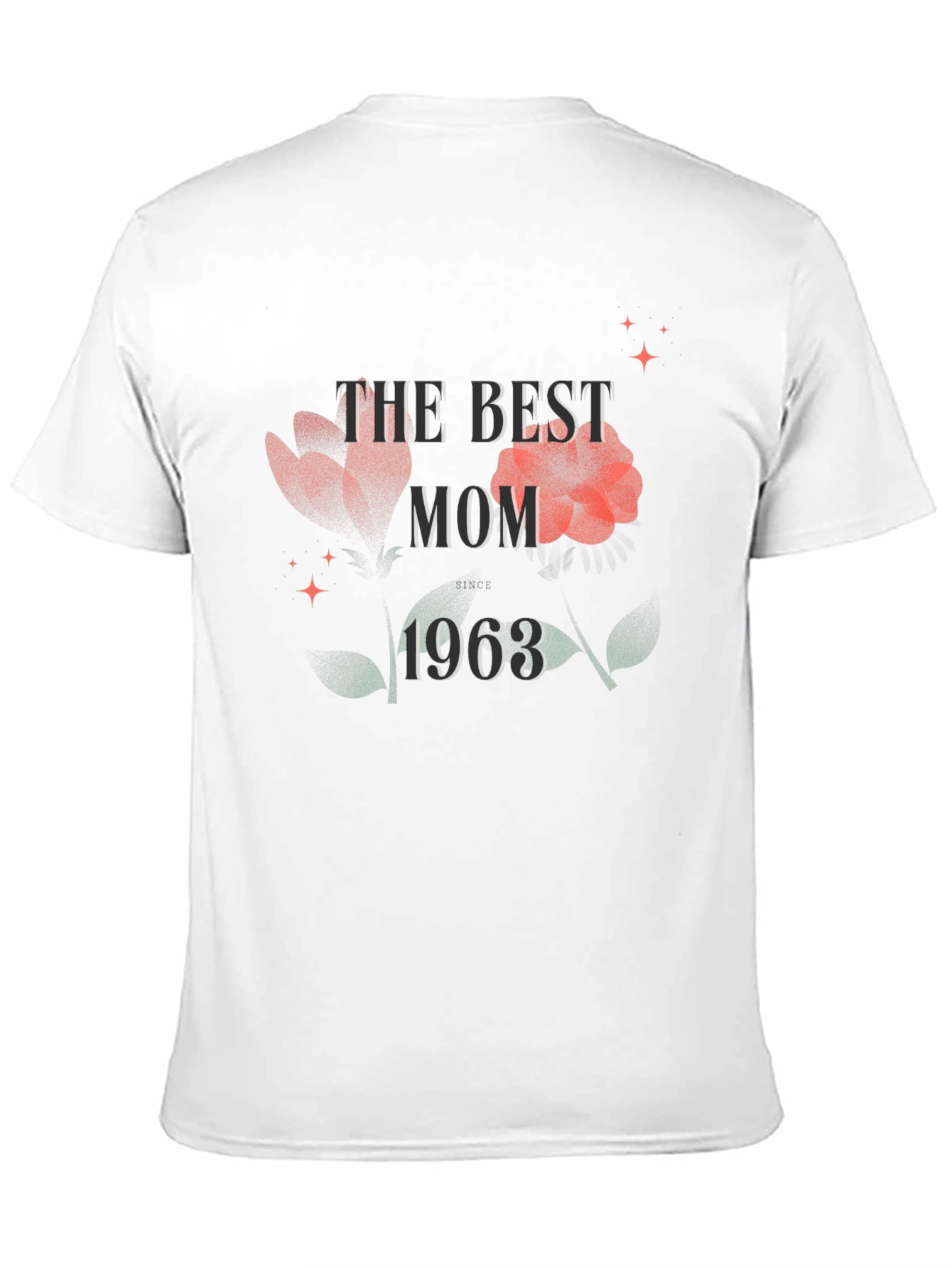 Best Mom 1963 Floral Graphic T-Shirt